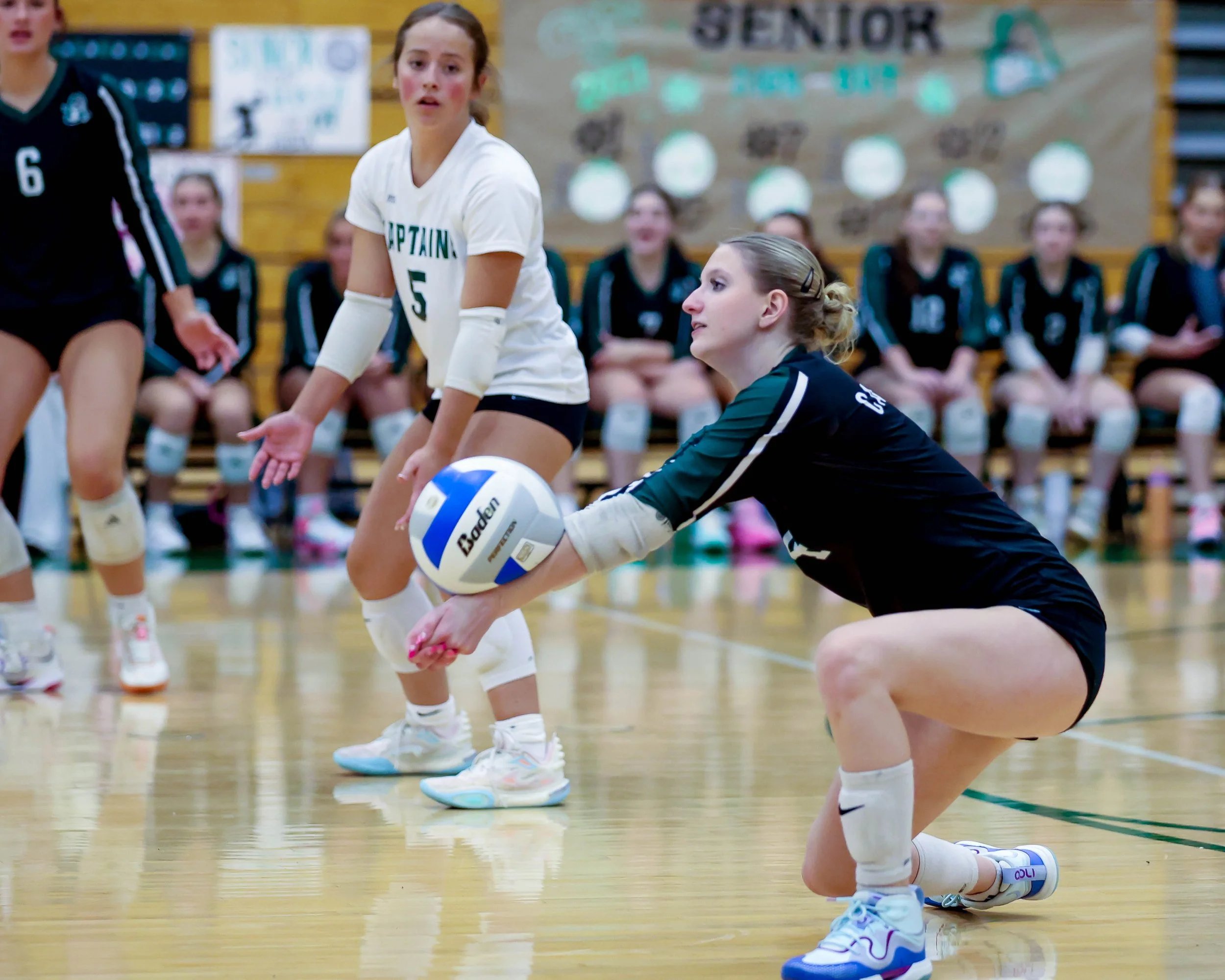 Kettering #4 returns the ball