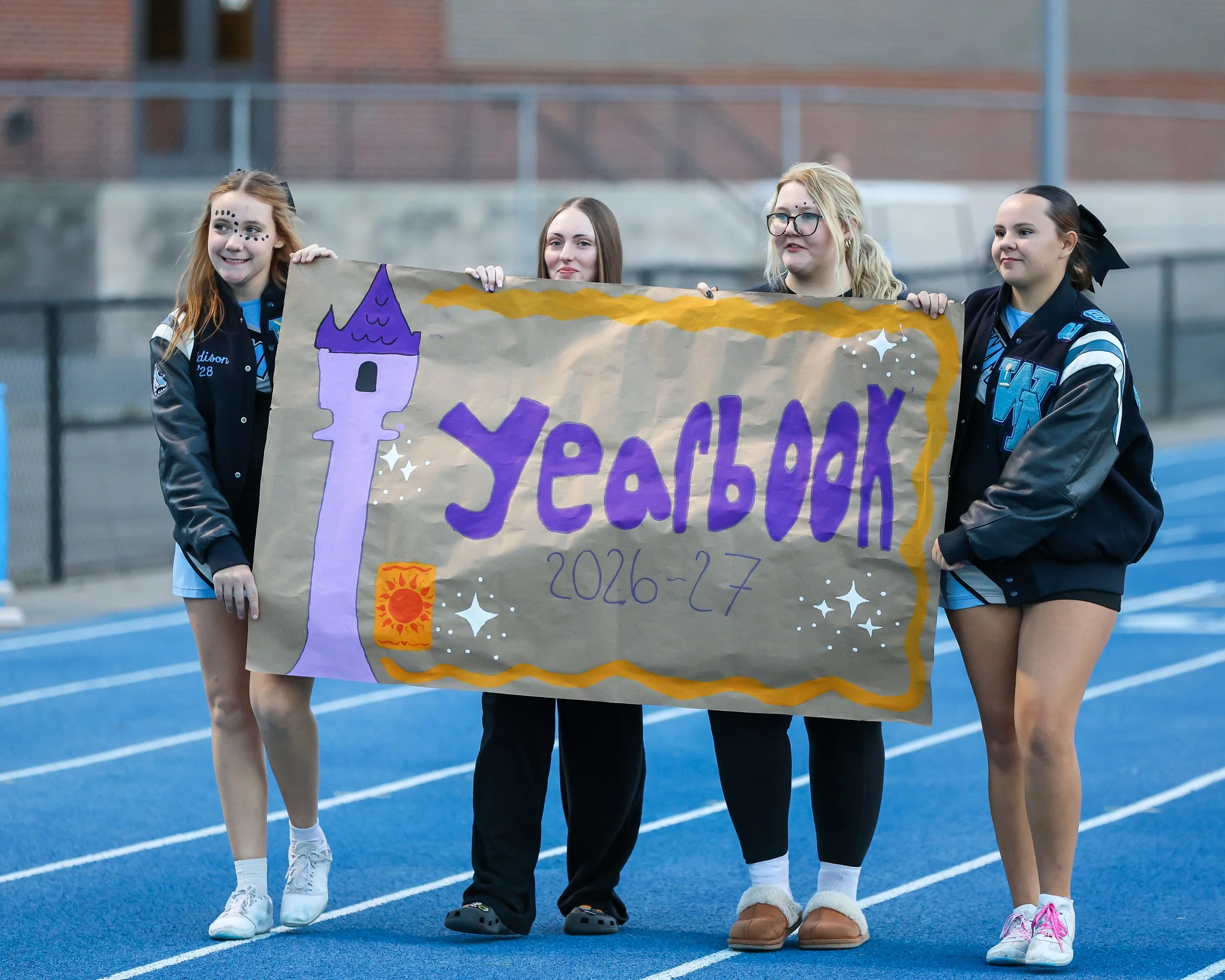 Mott yearbook students
