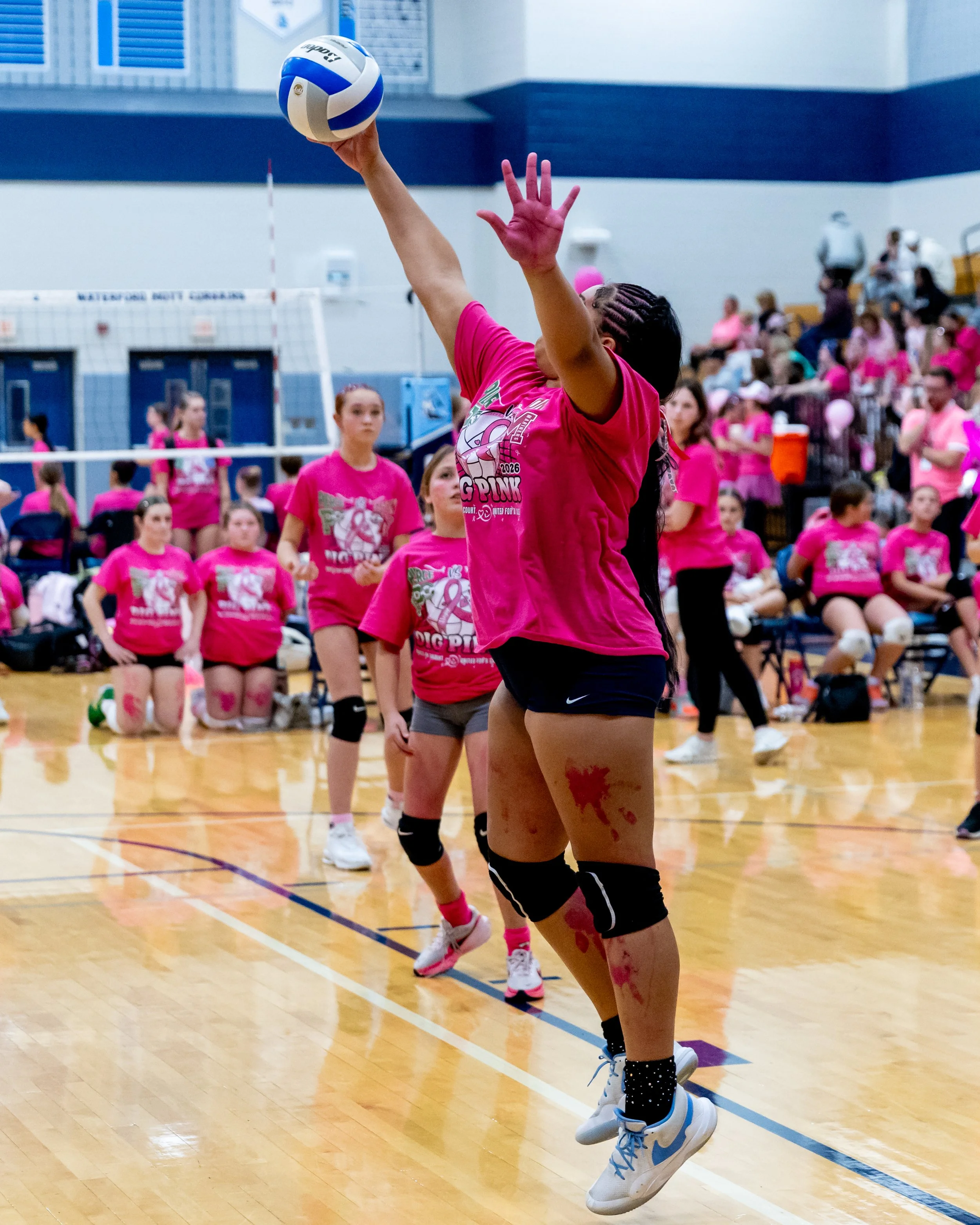 Pierce player hits the ball