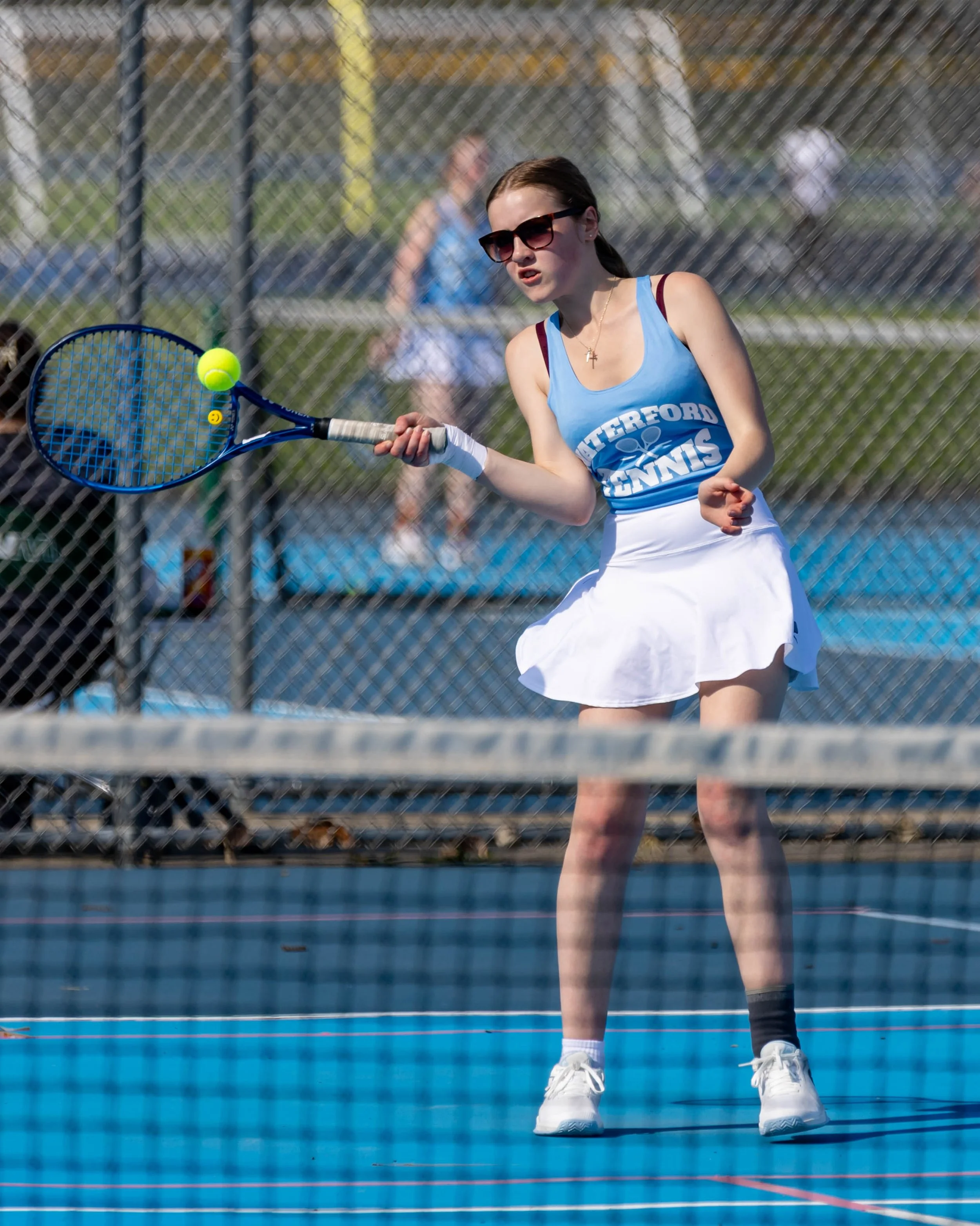 Waterford United player returns the ball