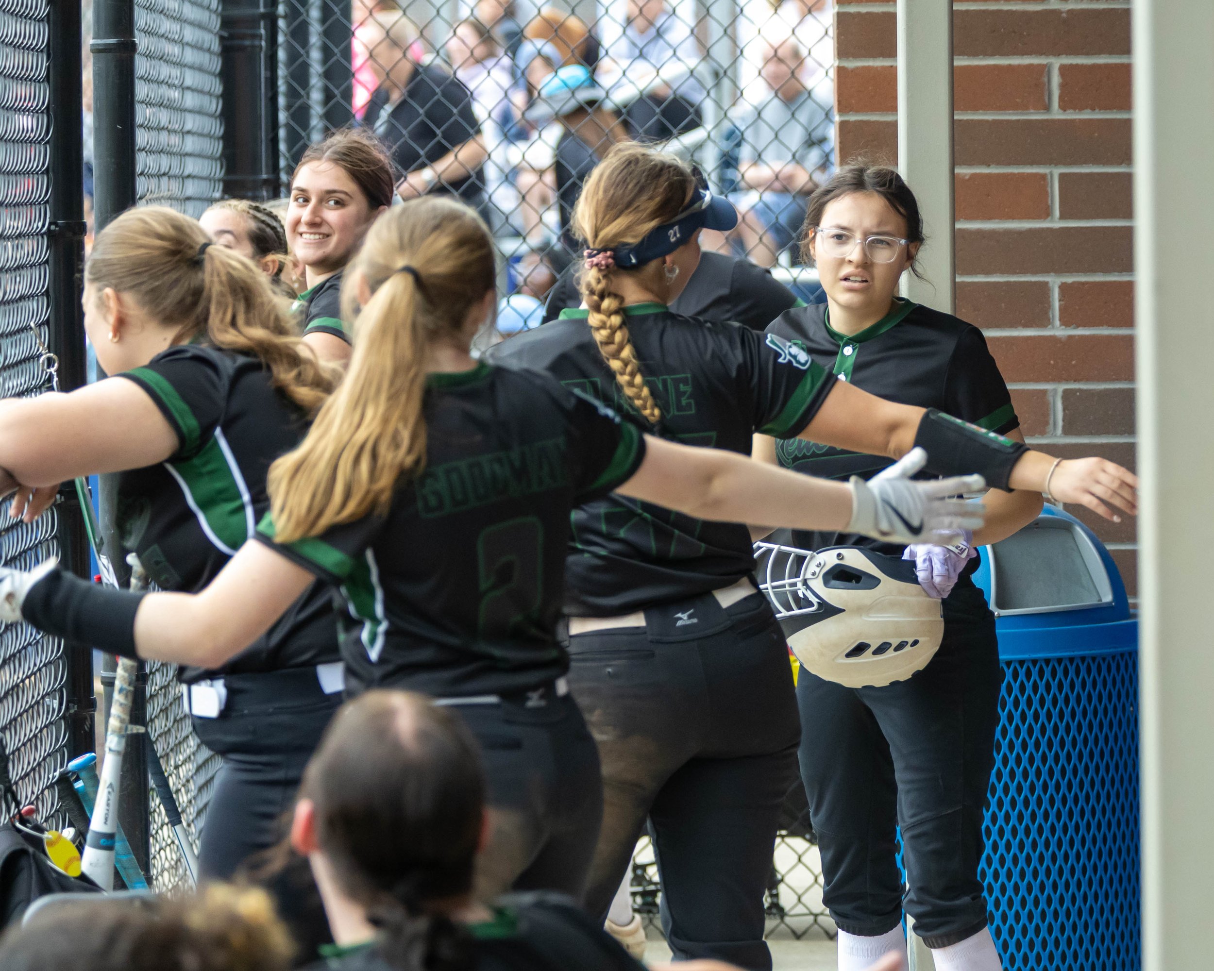 Kettering celebrates the runs scored 
