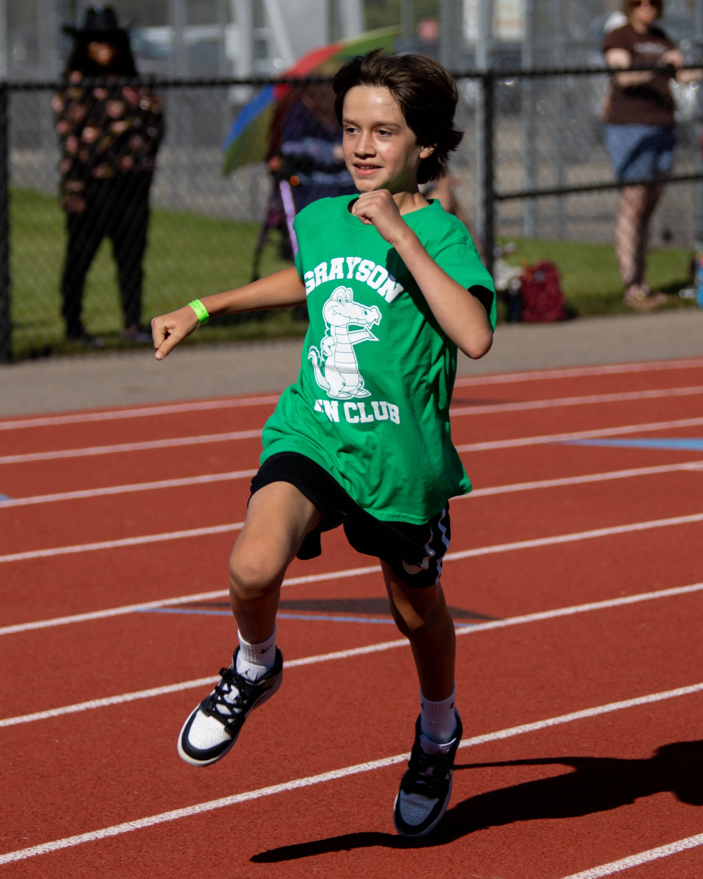 Grayson runner starts the race