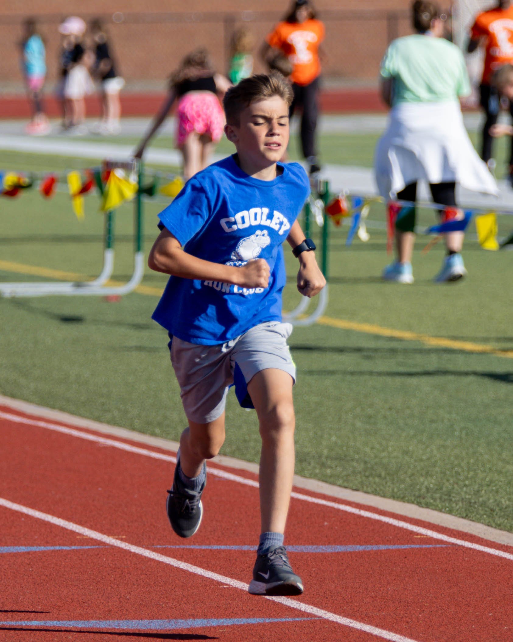 Cooley boy finishes the race