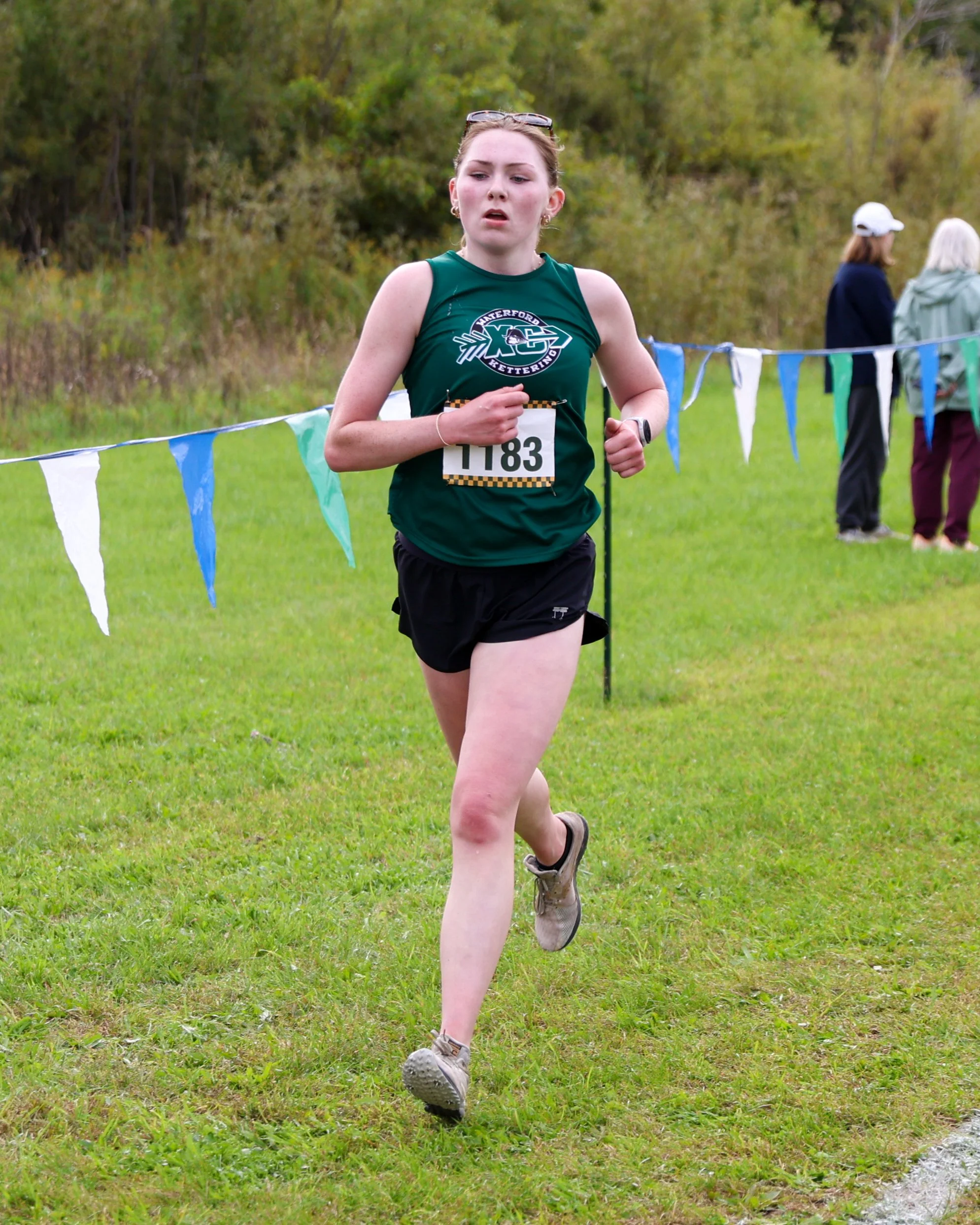 WK runner at the finish line.