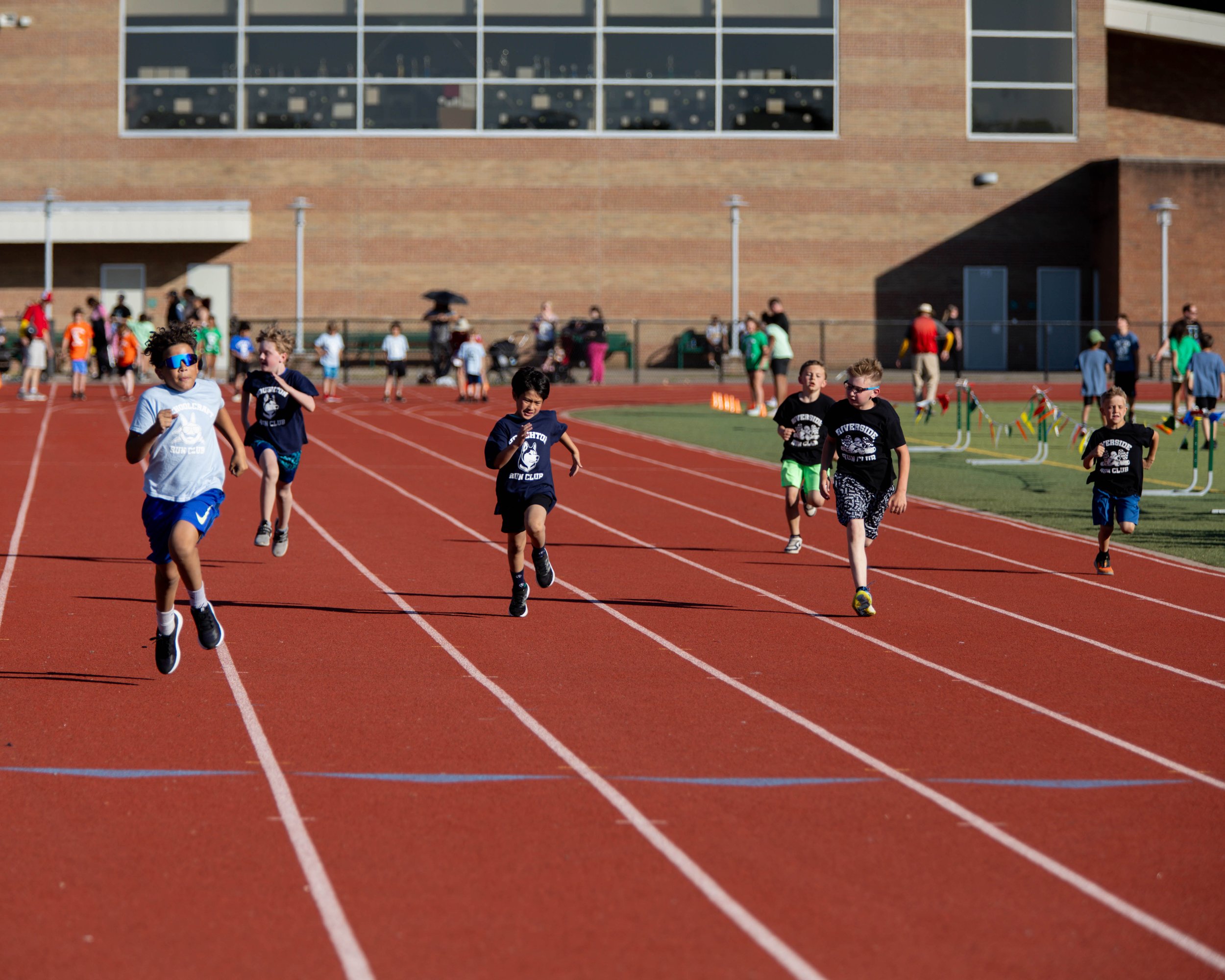 Schoolcraft, Houghton and Riverside on the track