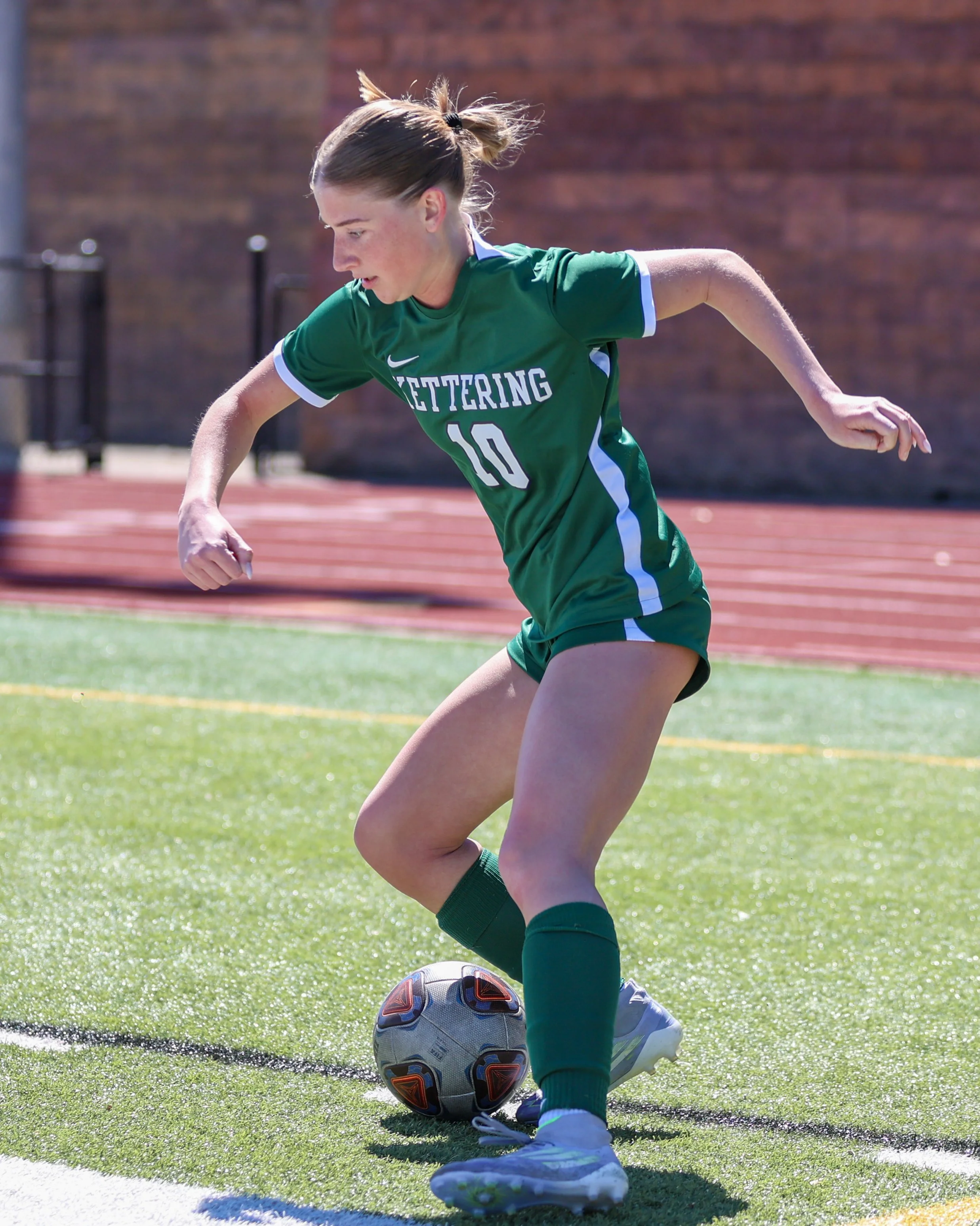 #10 controls the ball