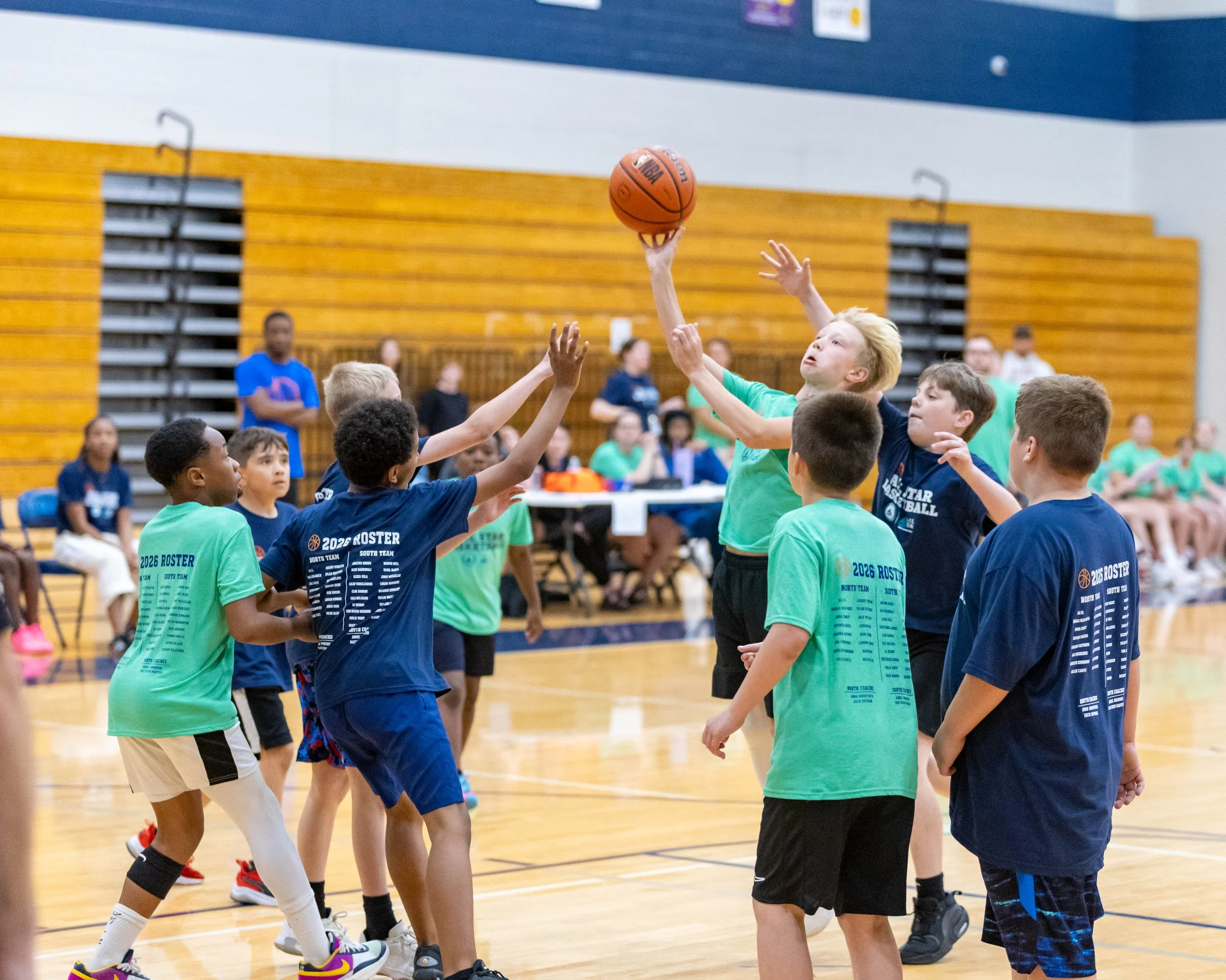 South boy shoots the ball