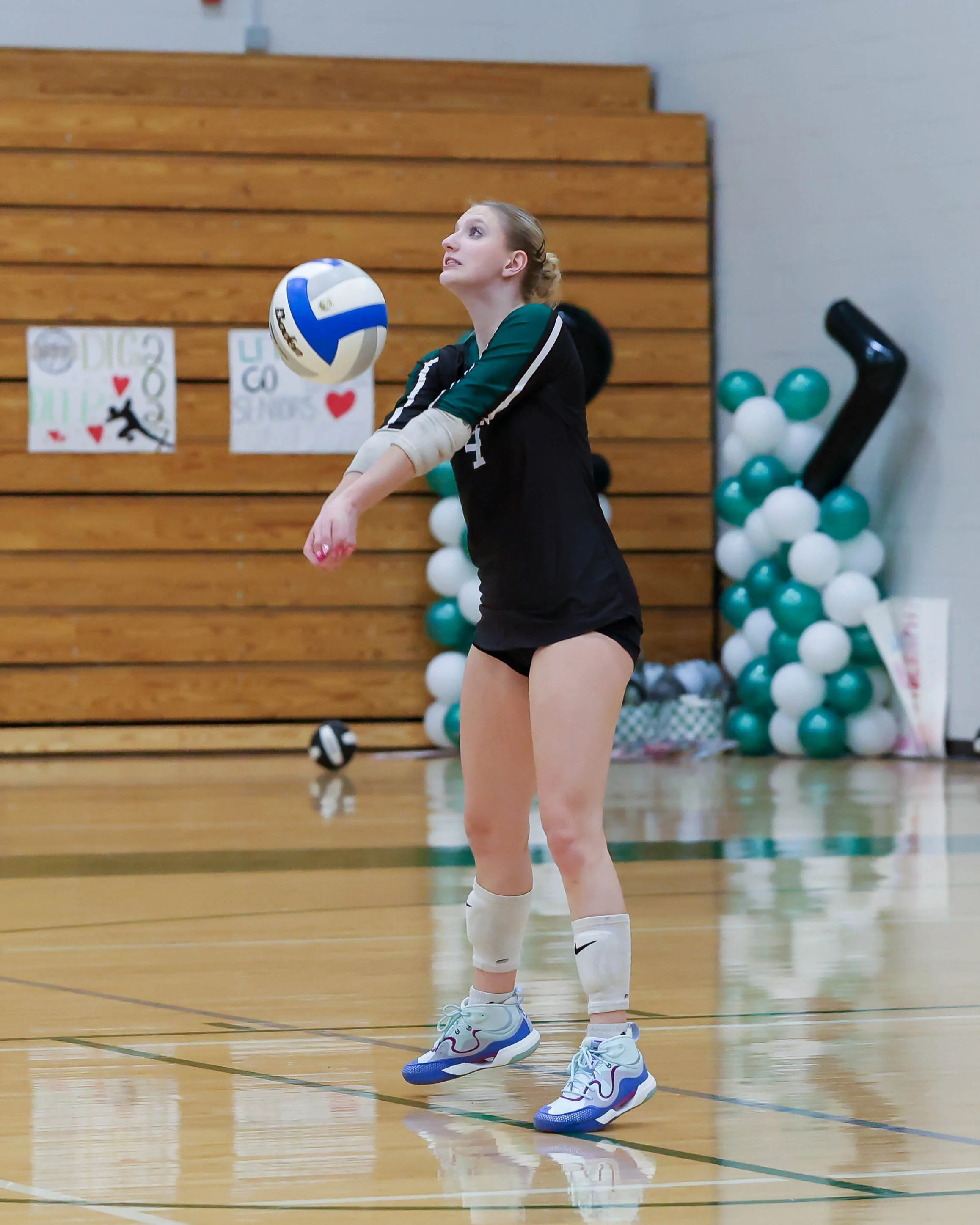 Kettering #4 returns the ball