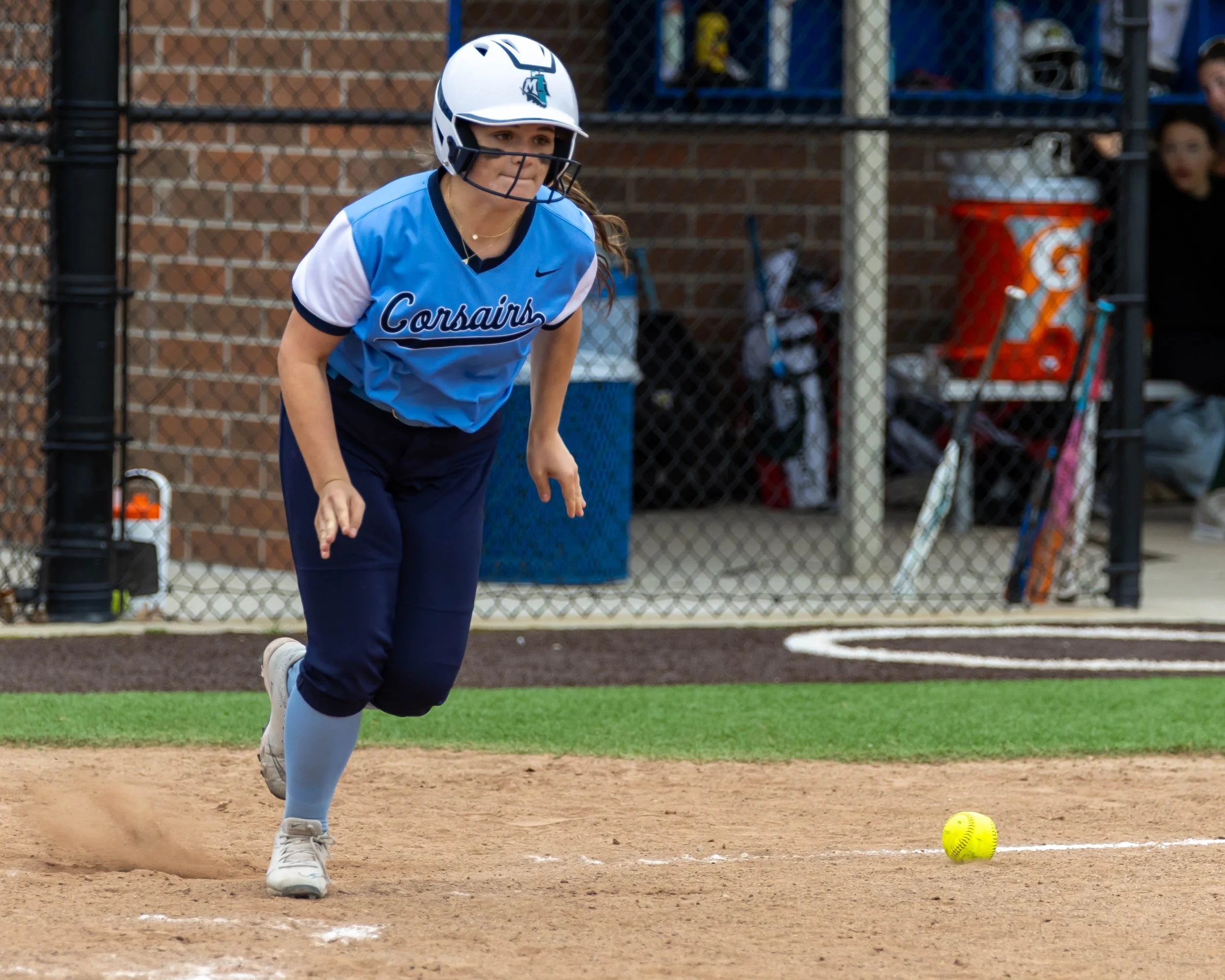 Mott batter runs to first base