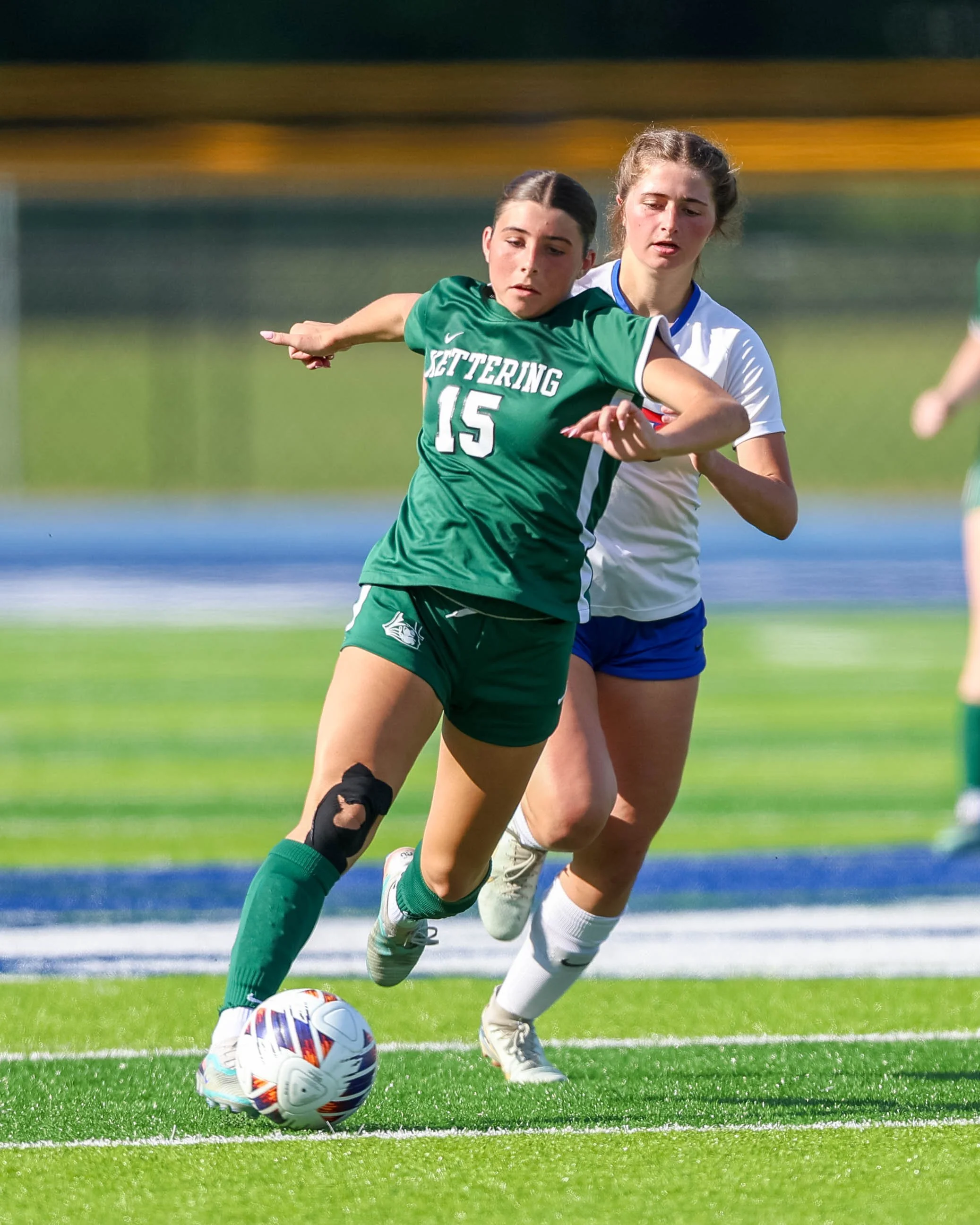 #15 with the ball