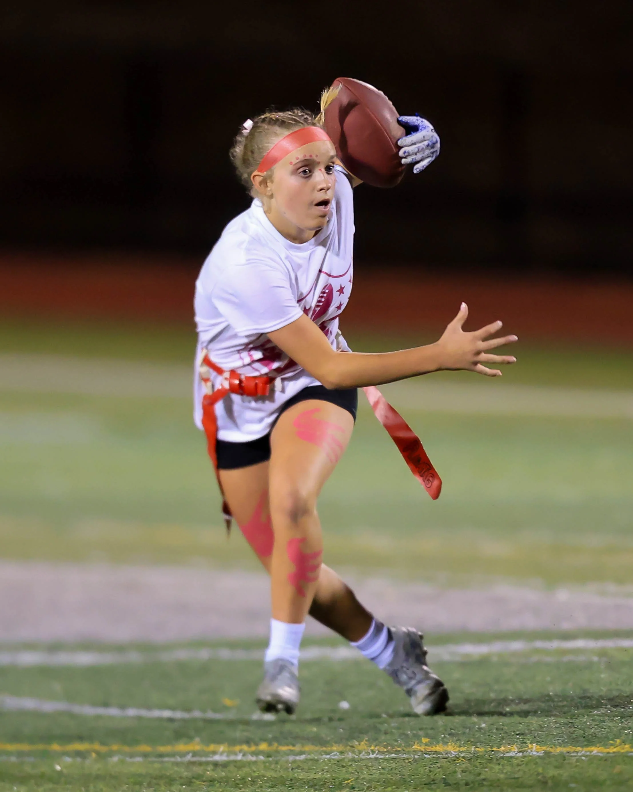 Junior running back with the ball