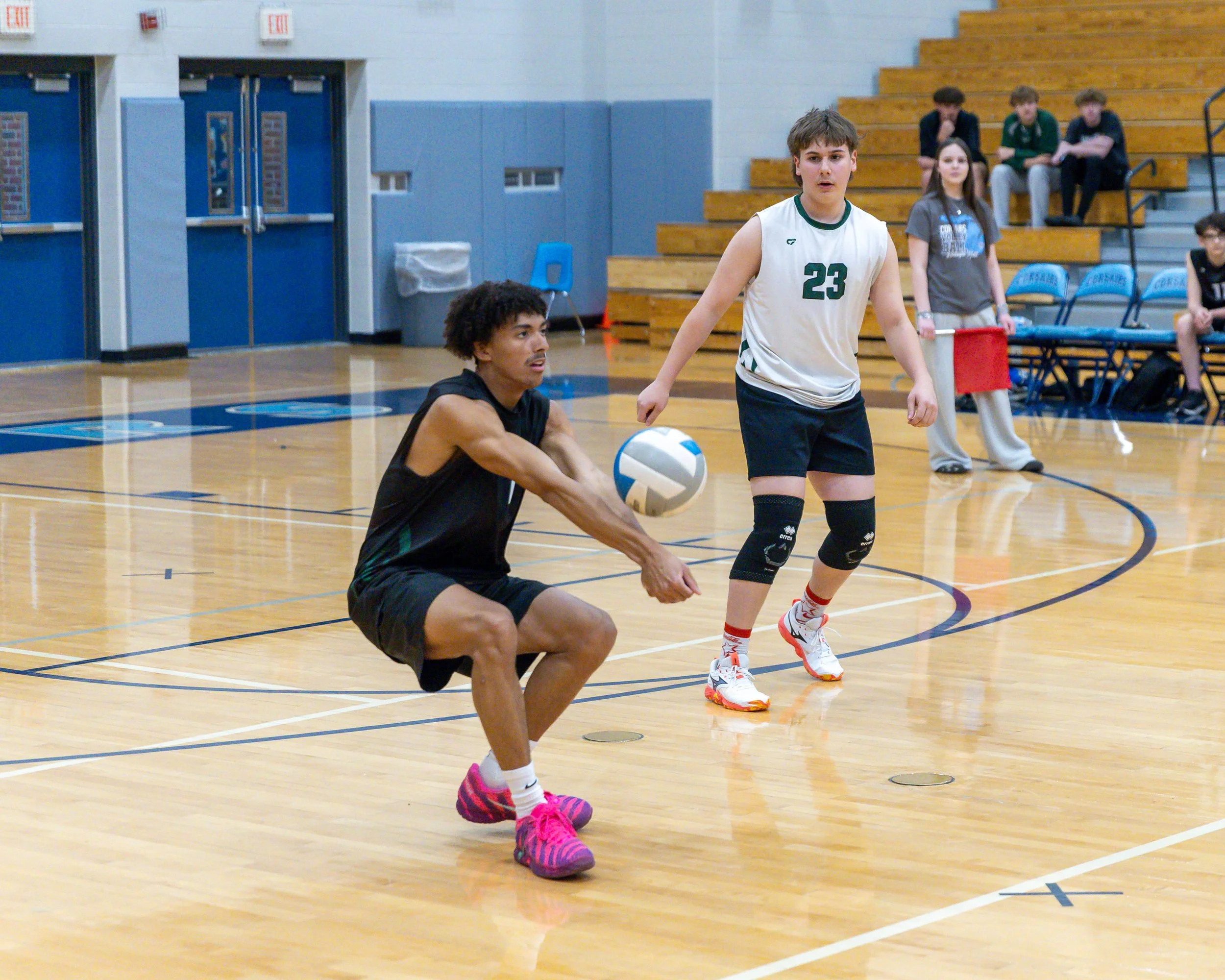 Kettering #1 hits the ball