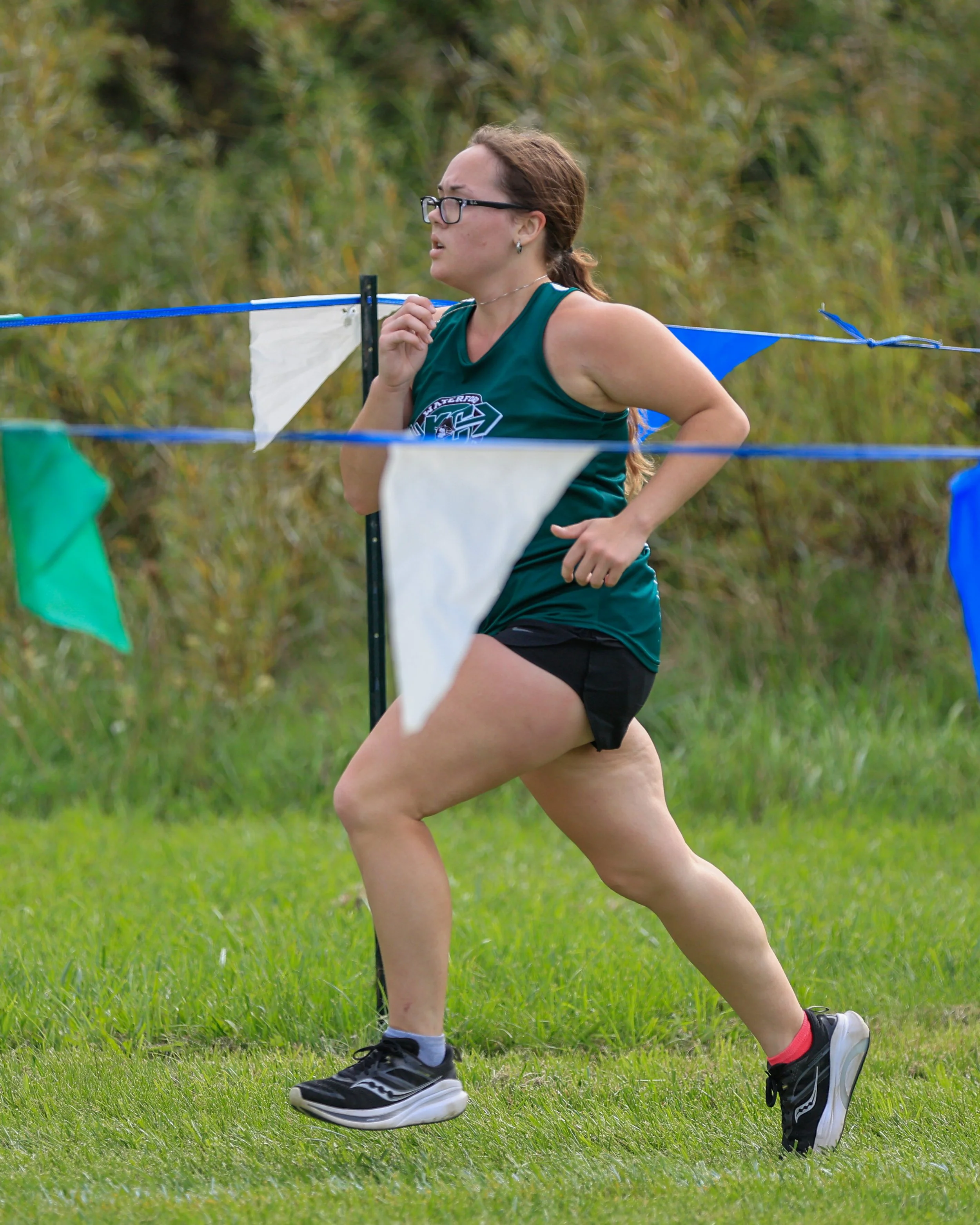 WK runner at the finish line.