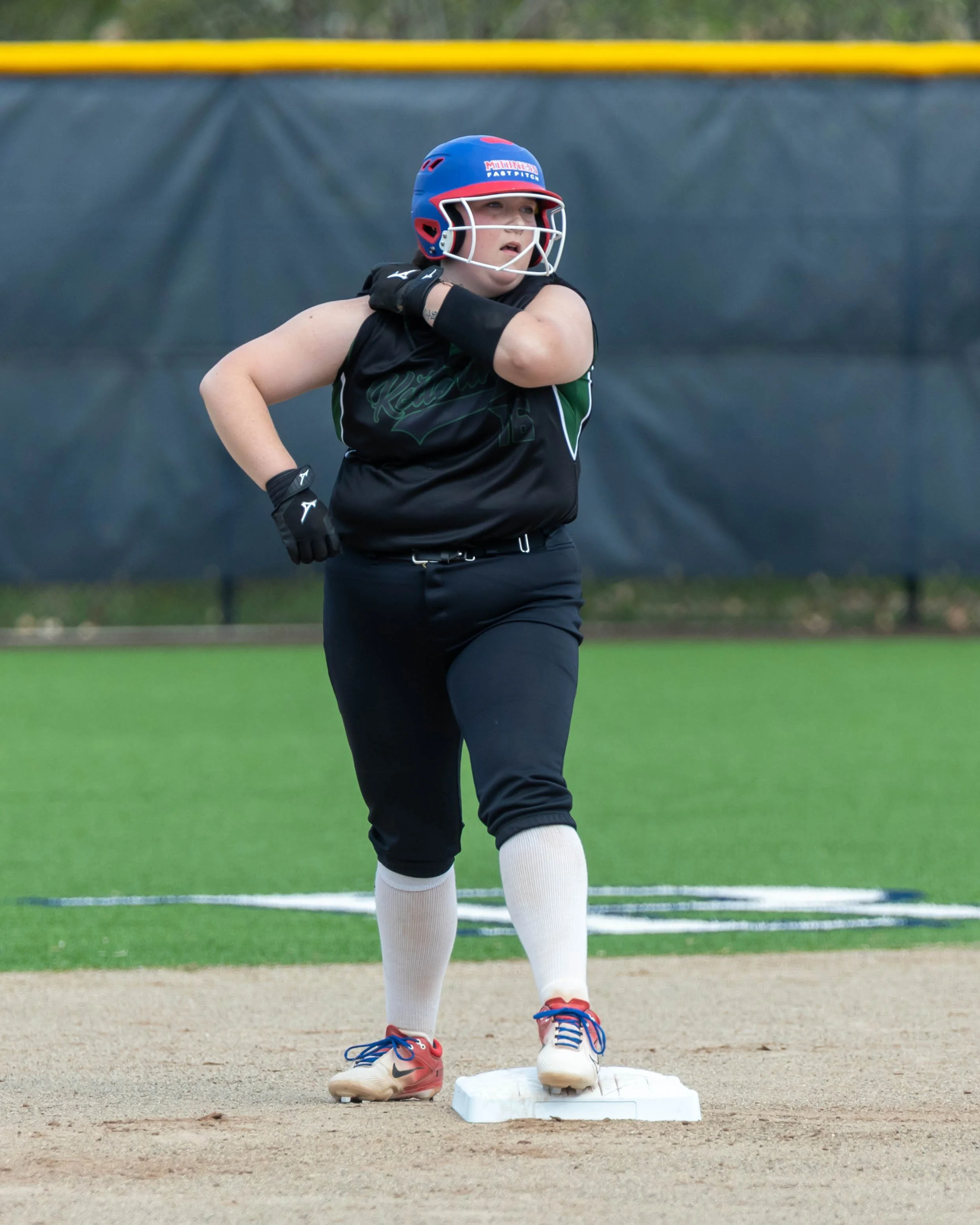 Kettering #16 on second base