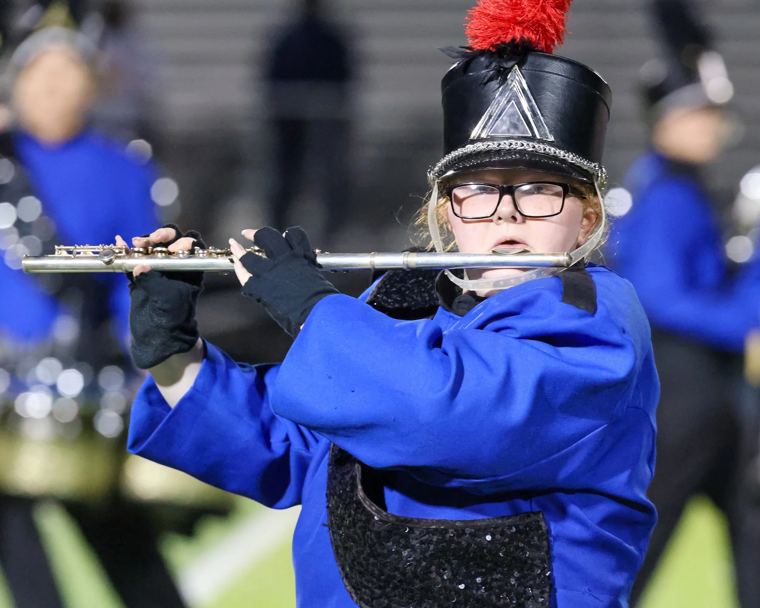 WM Marching Band flute player