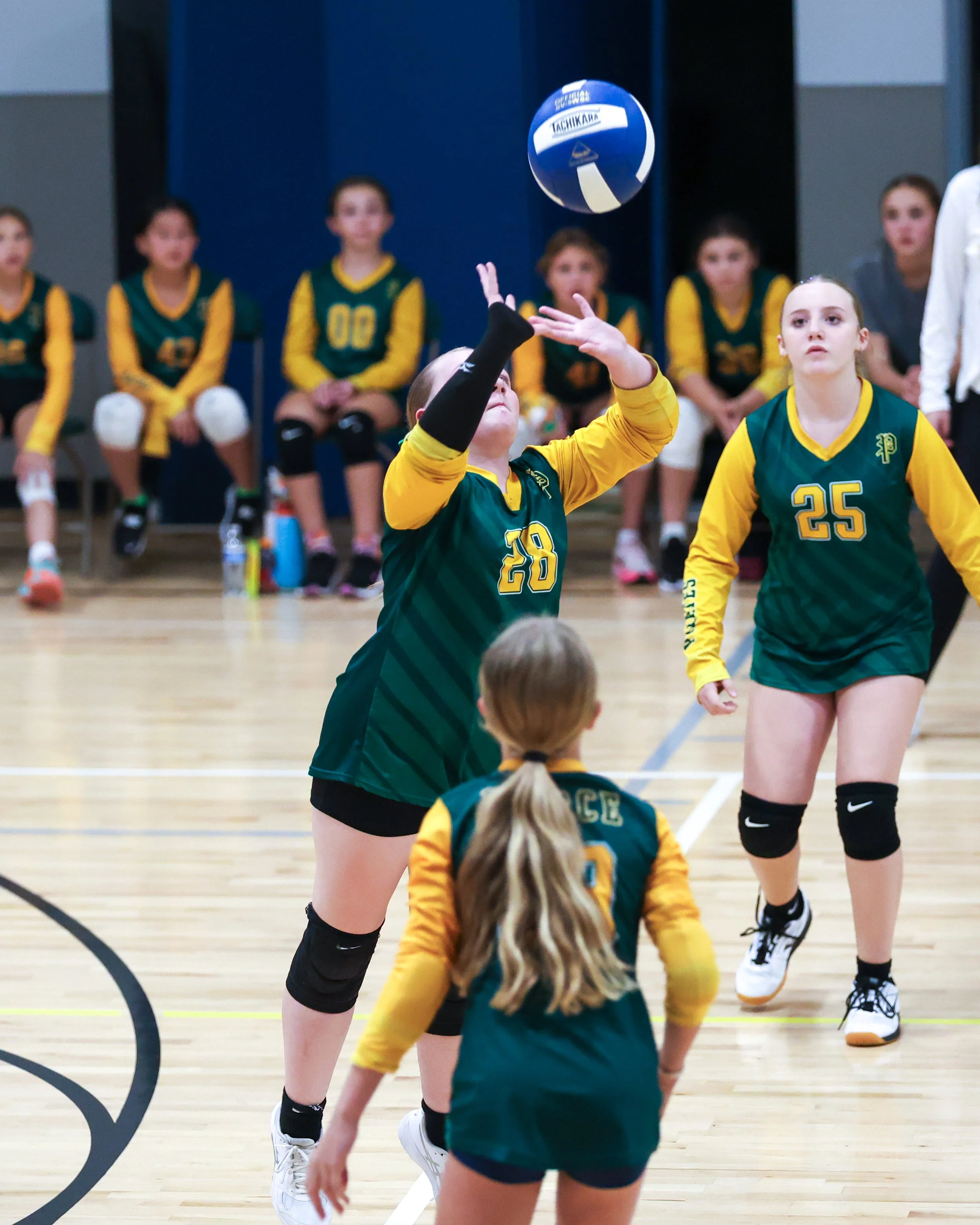 Pierce girl returns the ball