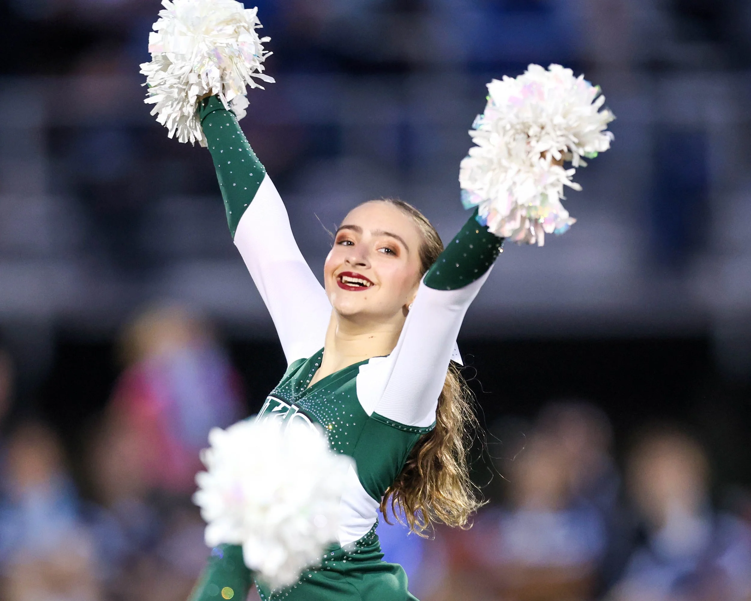 WK Cheerleader at halftime