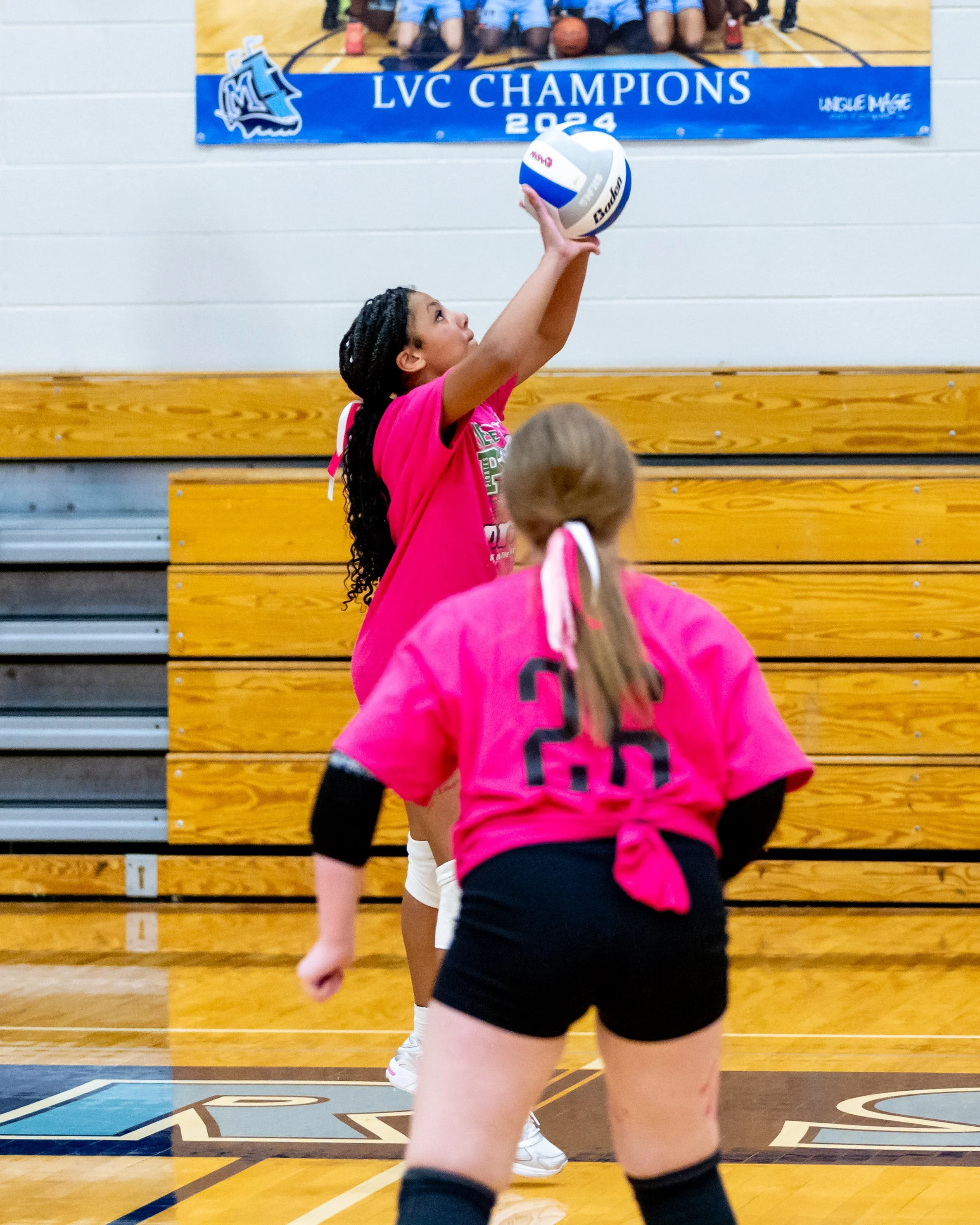 Pierce player hits the ball