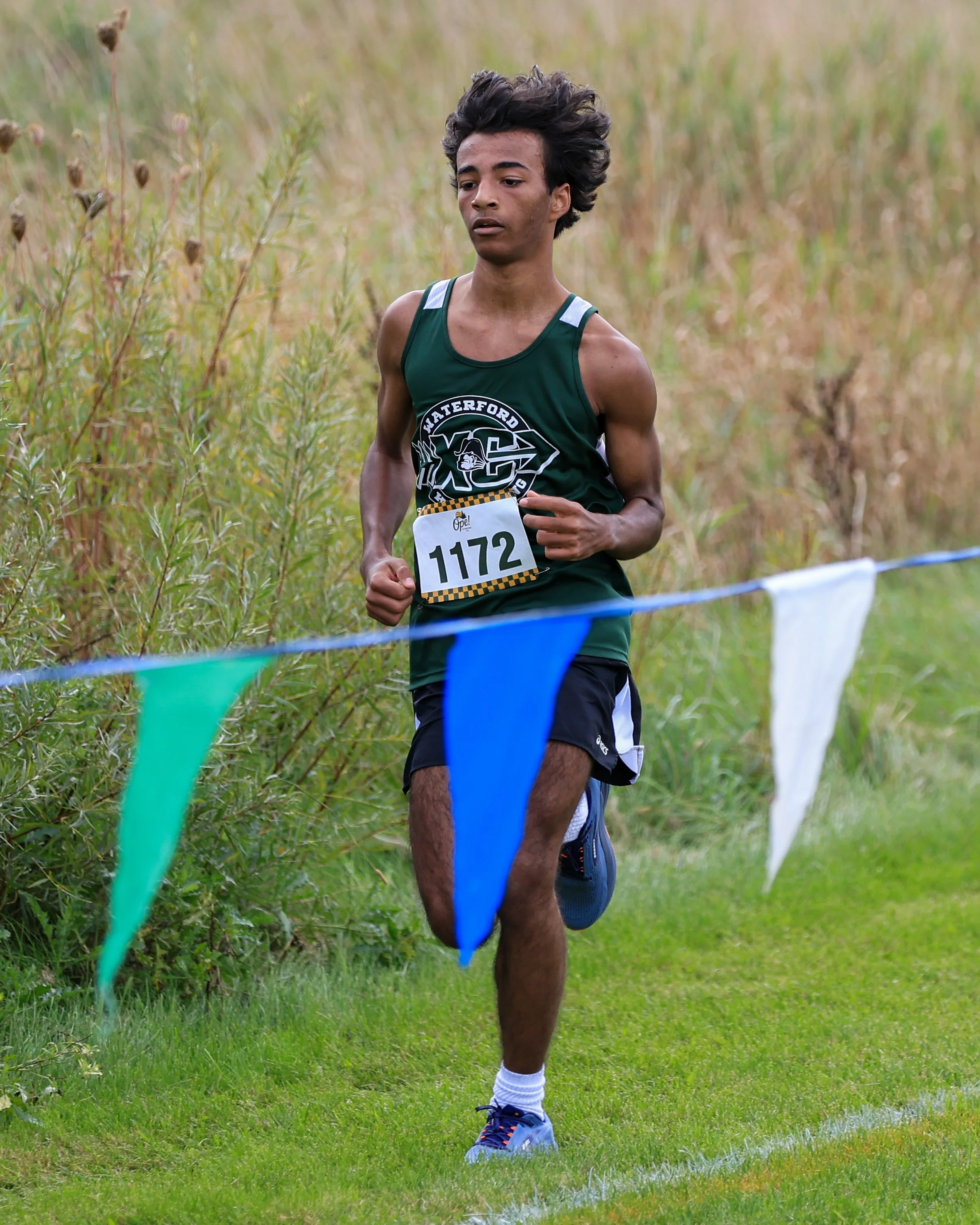 WK runner at the finish line