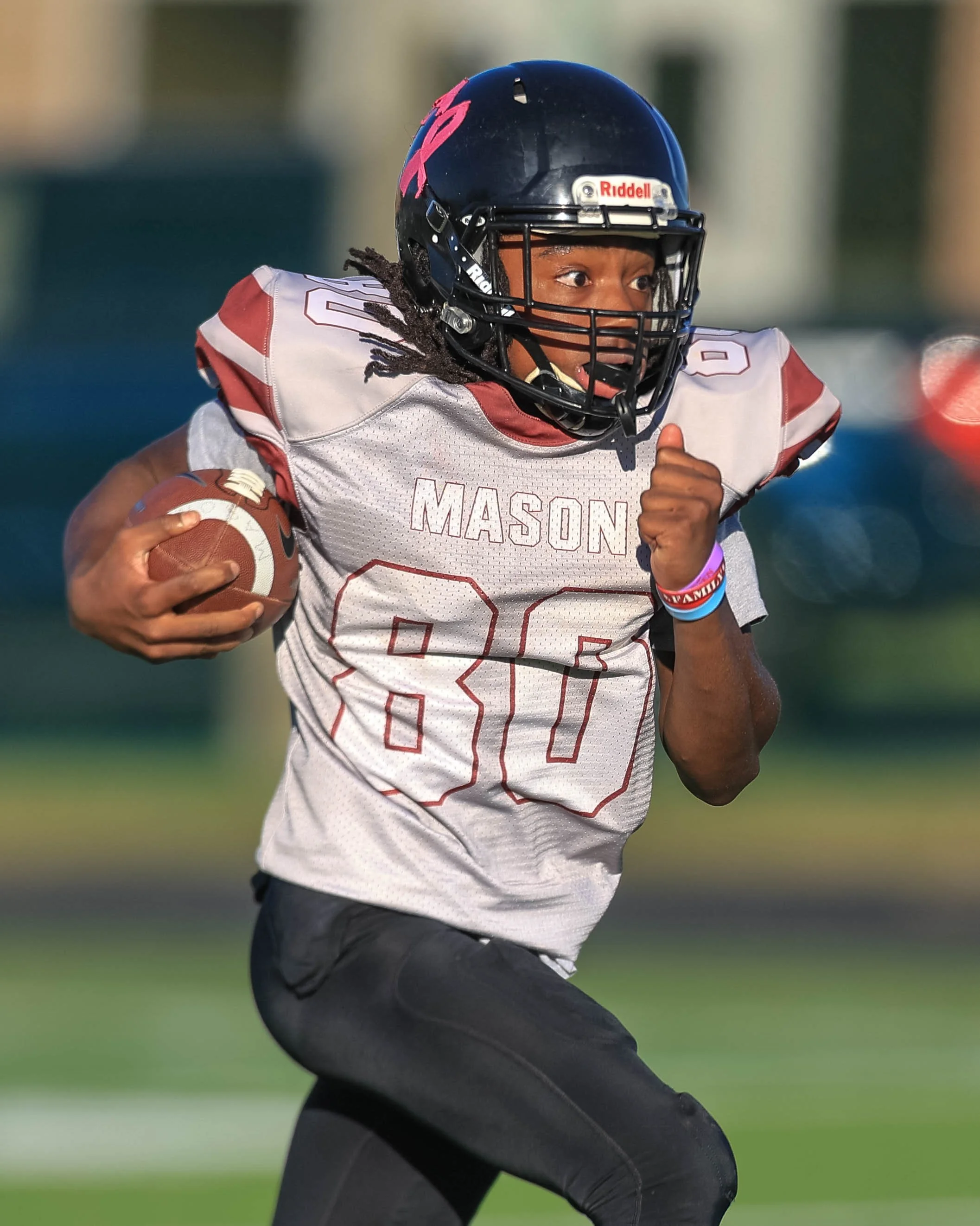 Close up of Mason #80