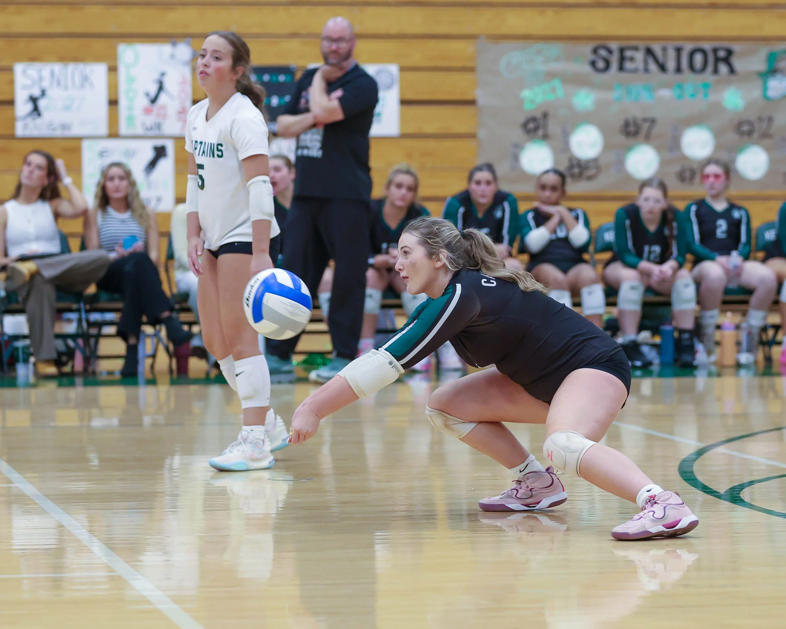 Kettering #1 hits the ball