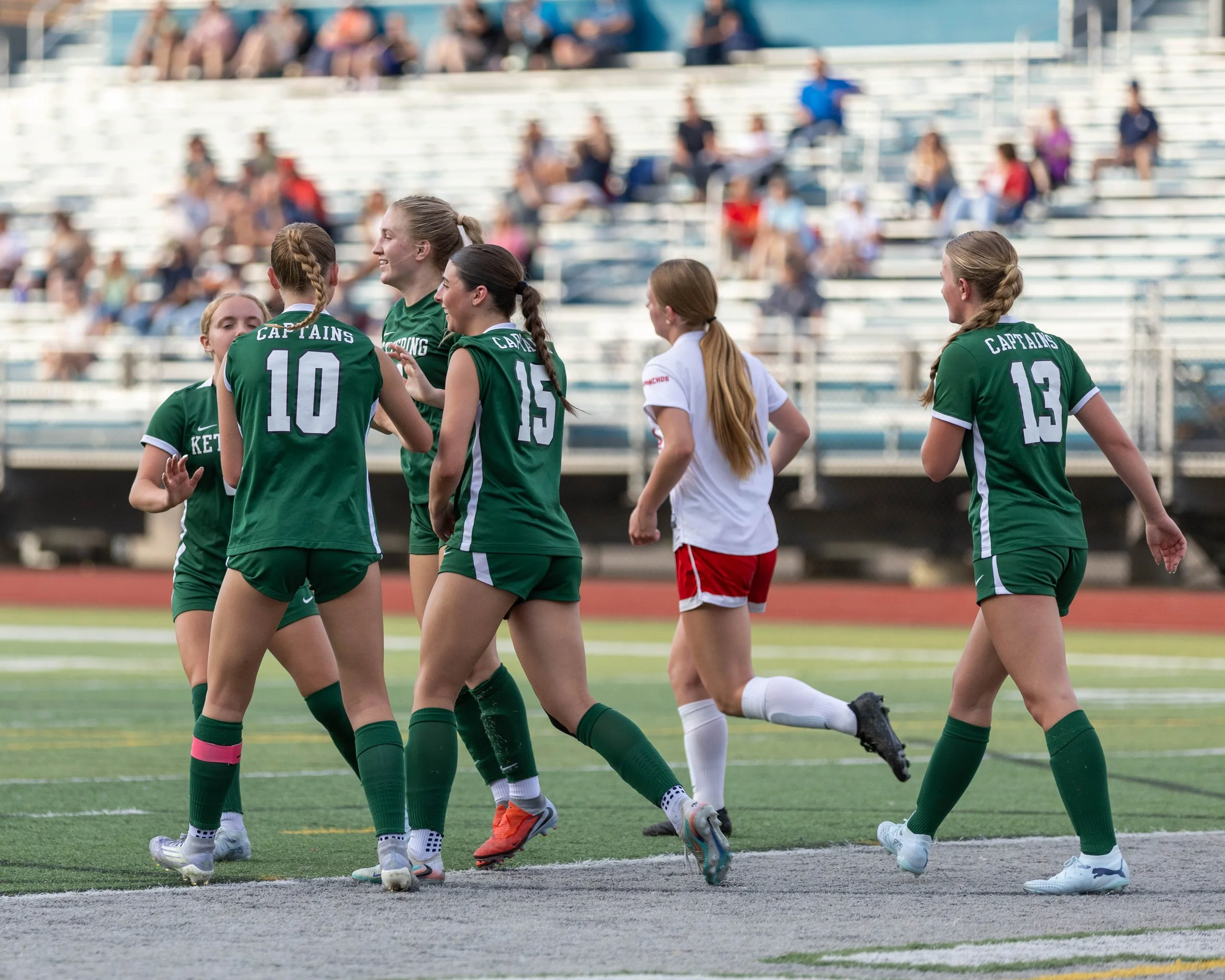 #24 celebrates another goal with the Captains