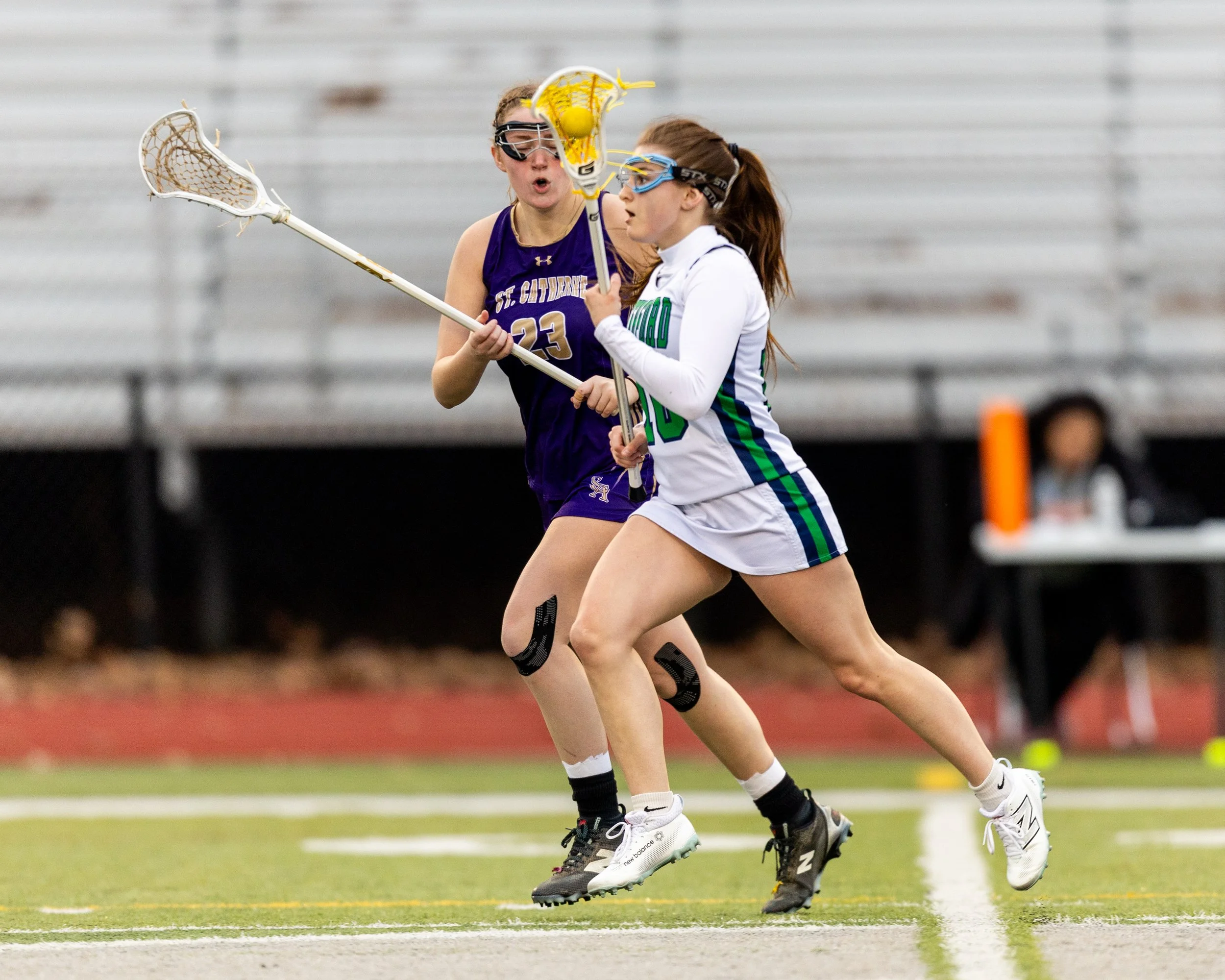 #10 pushes the ball up the field