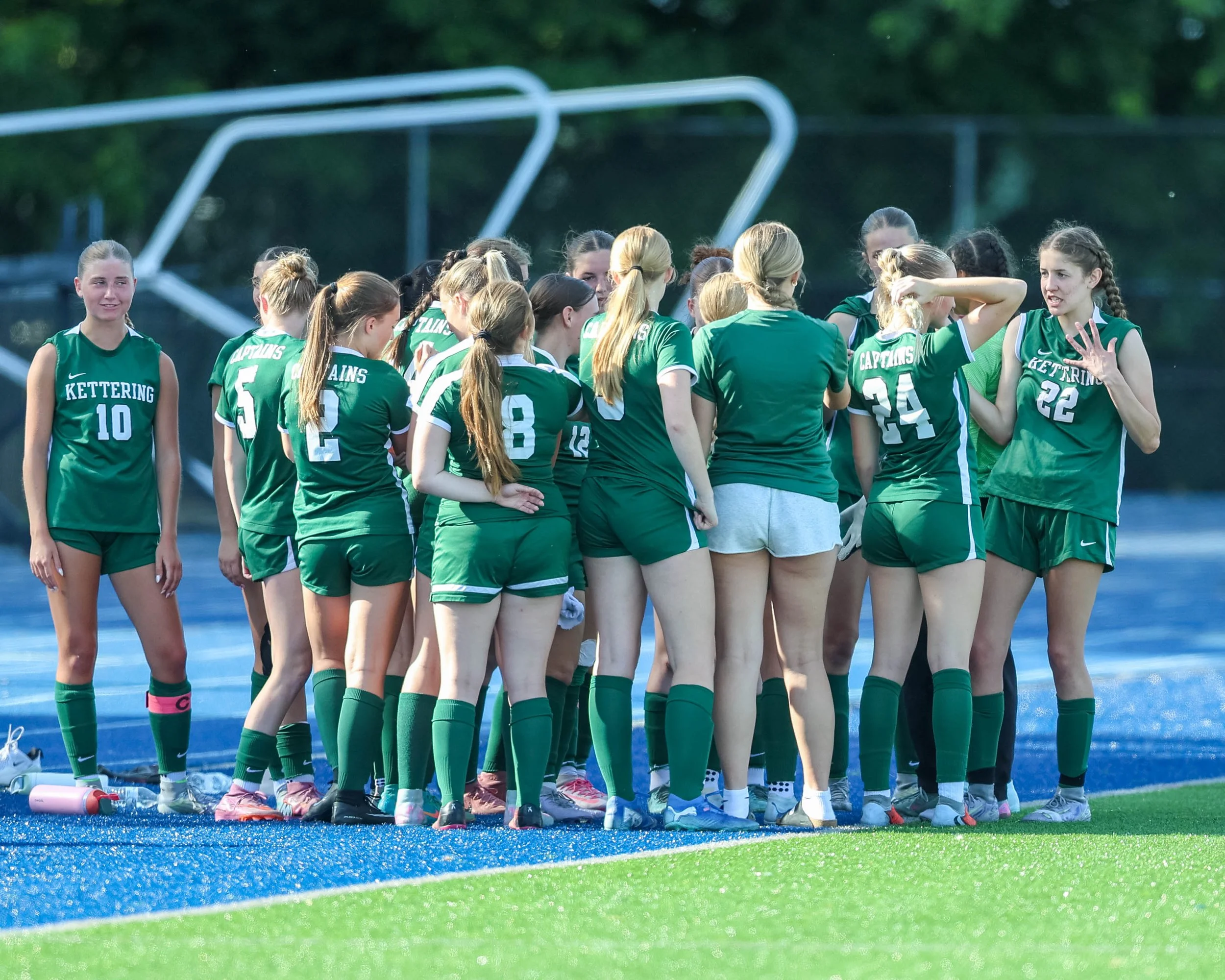 Halftime huddle