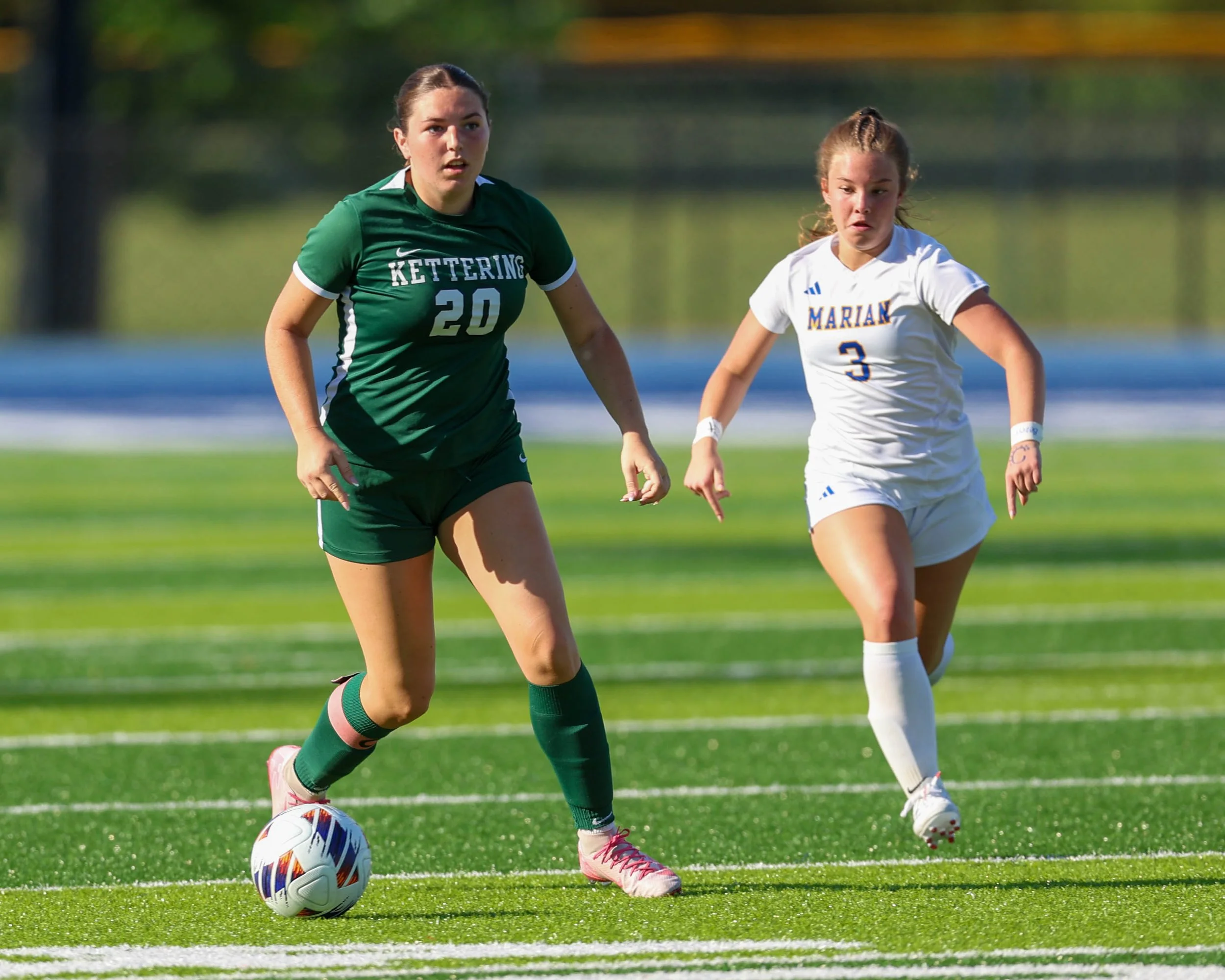 #20 with the ball