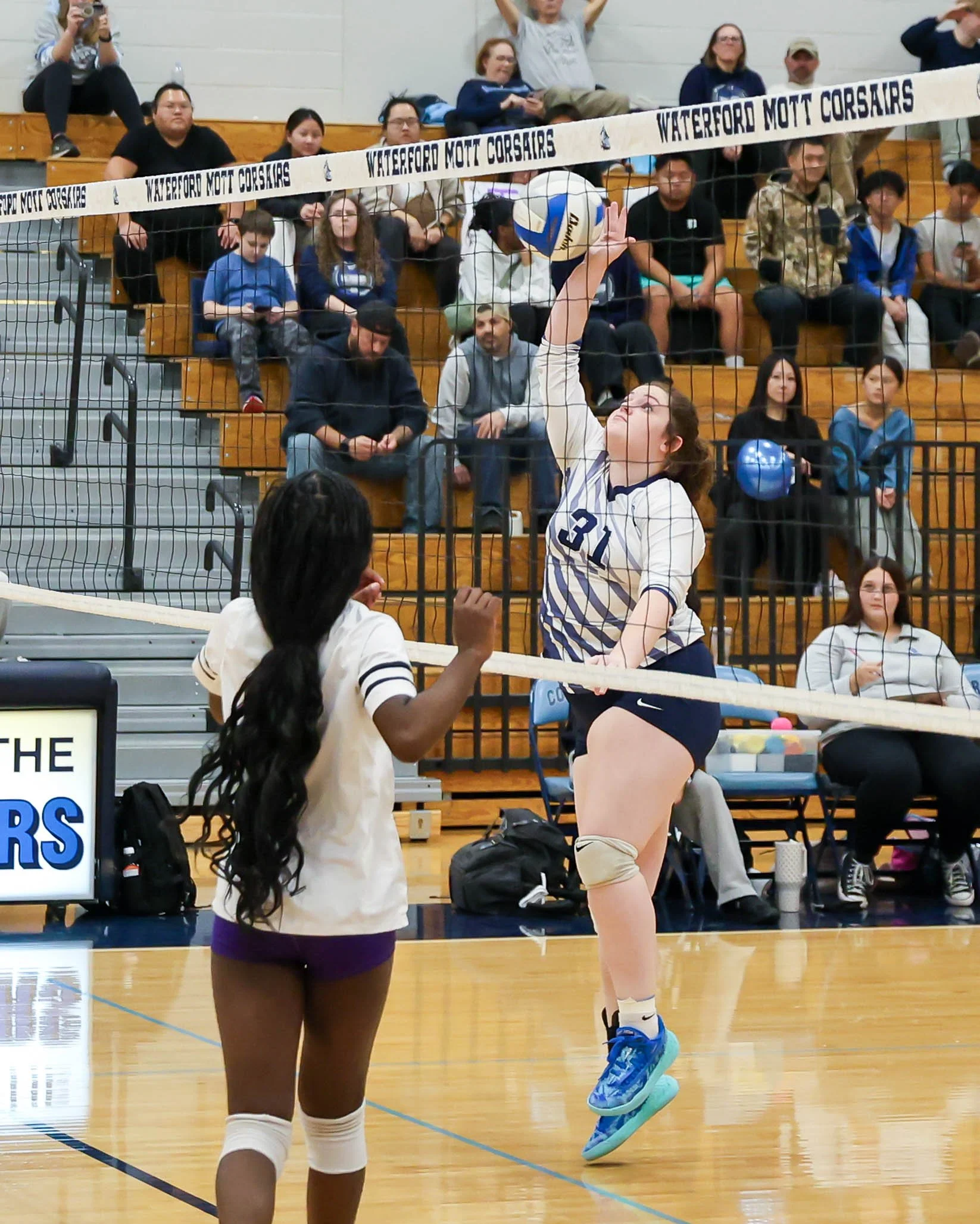 Mott #31 hits the ball