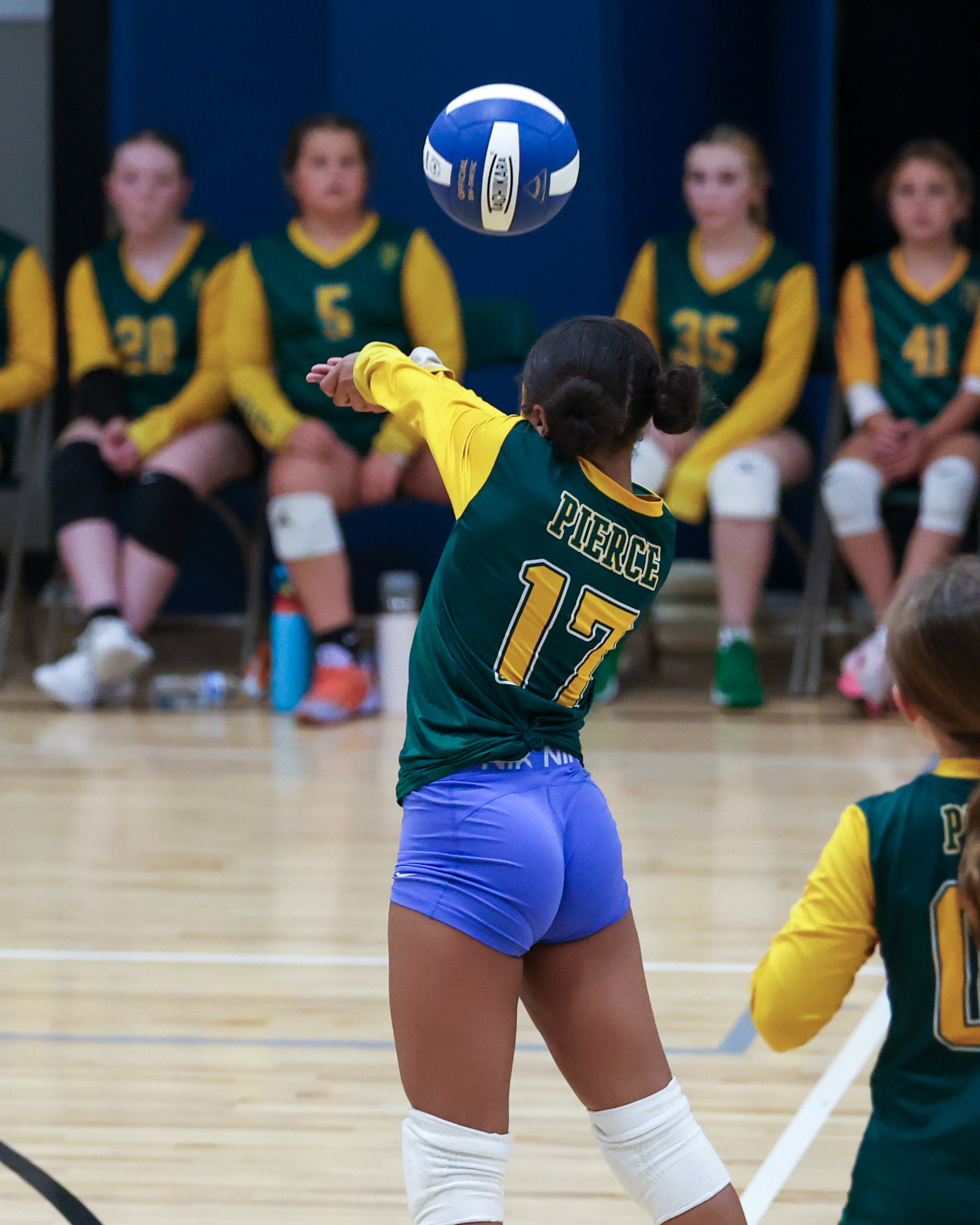 Pierce girl returns the ball