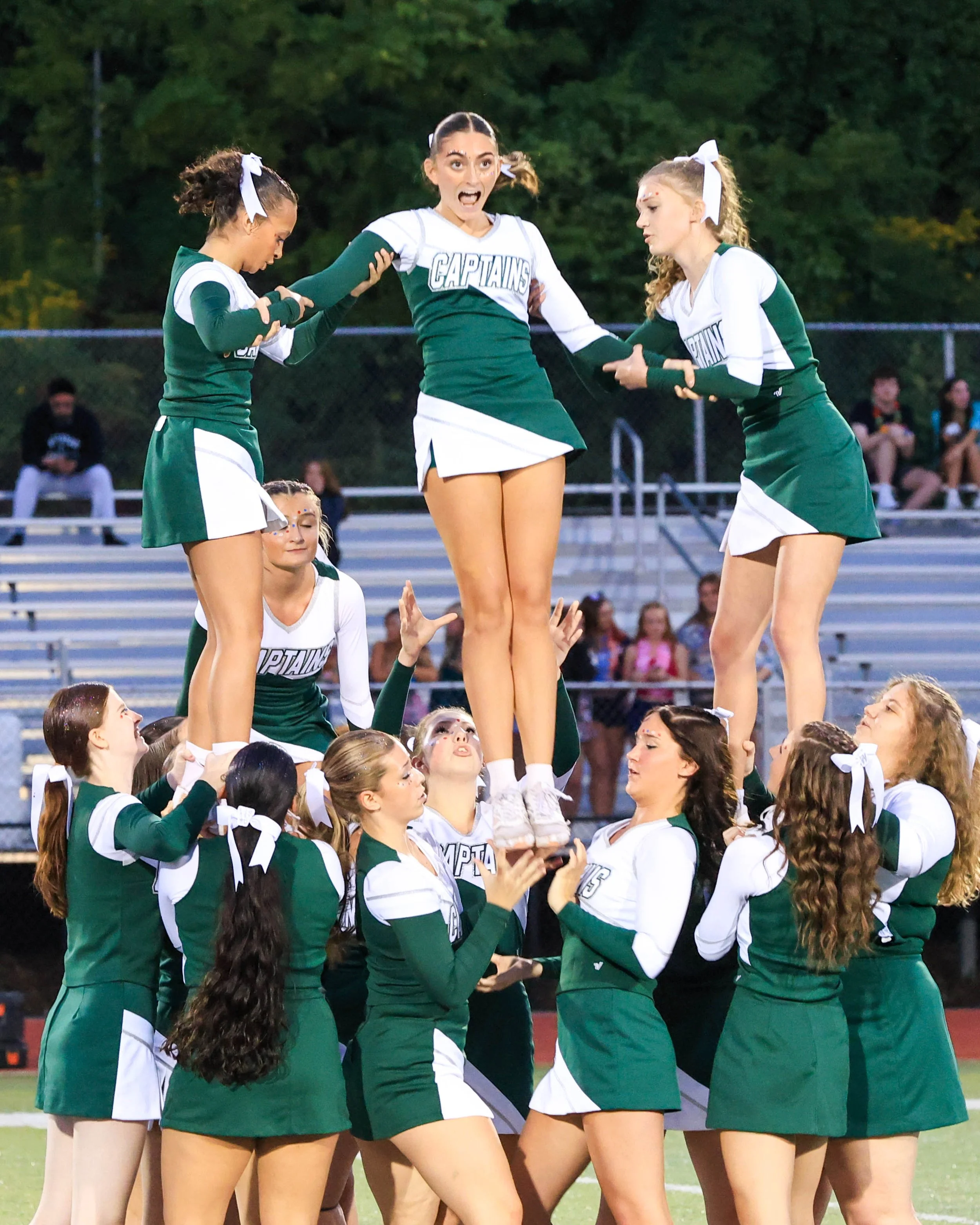 WK Cheerleaders at halftime
