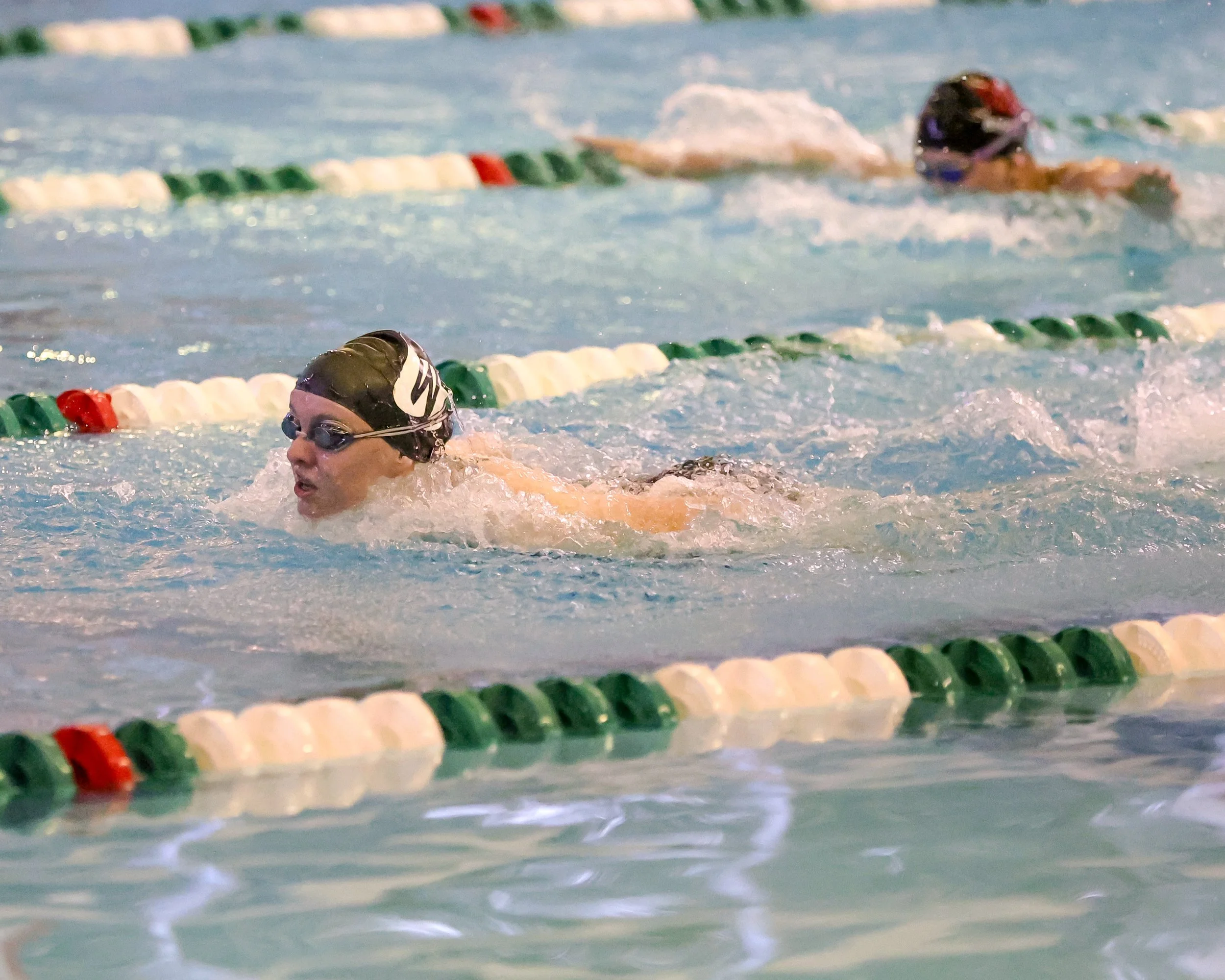WU swimmer doing the Butterly