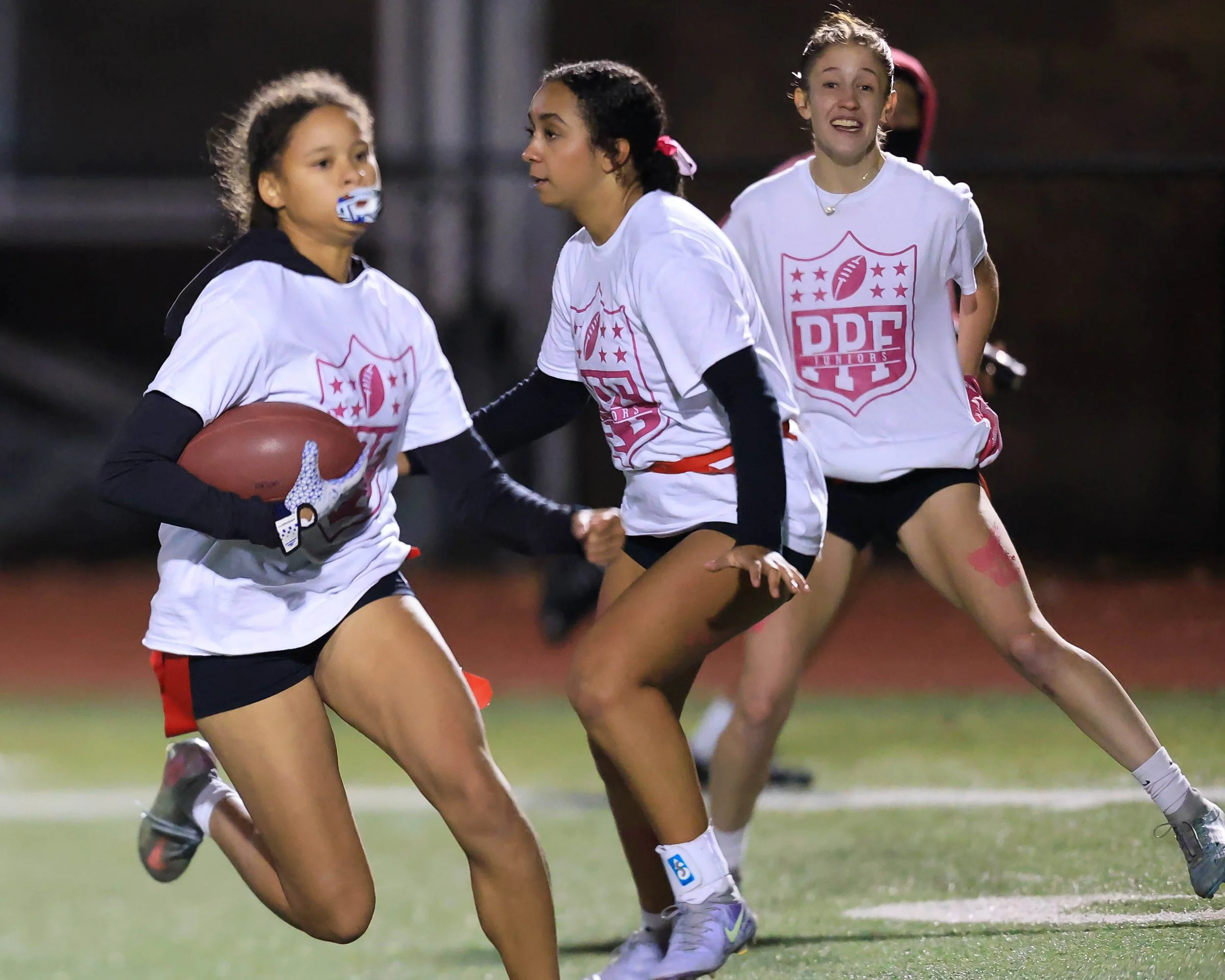 Junior running back with the ball