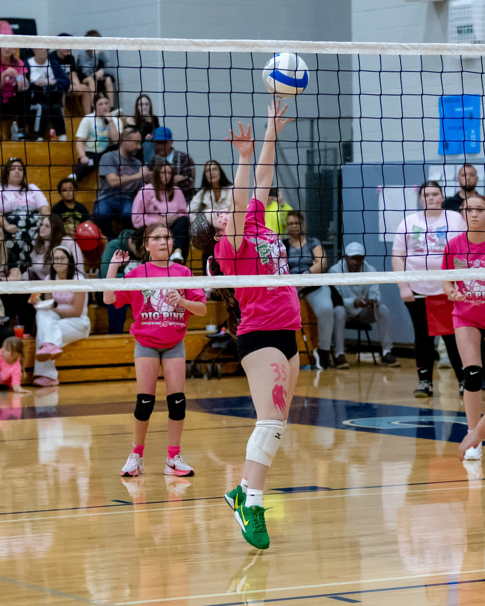 Pierce player hits the ball