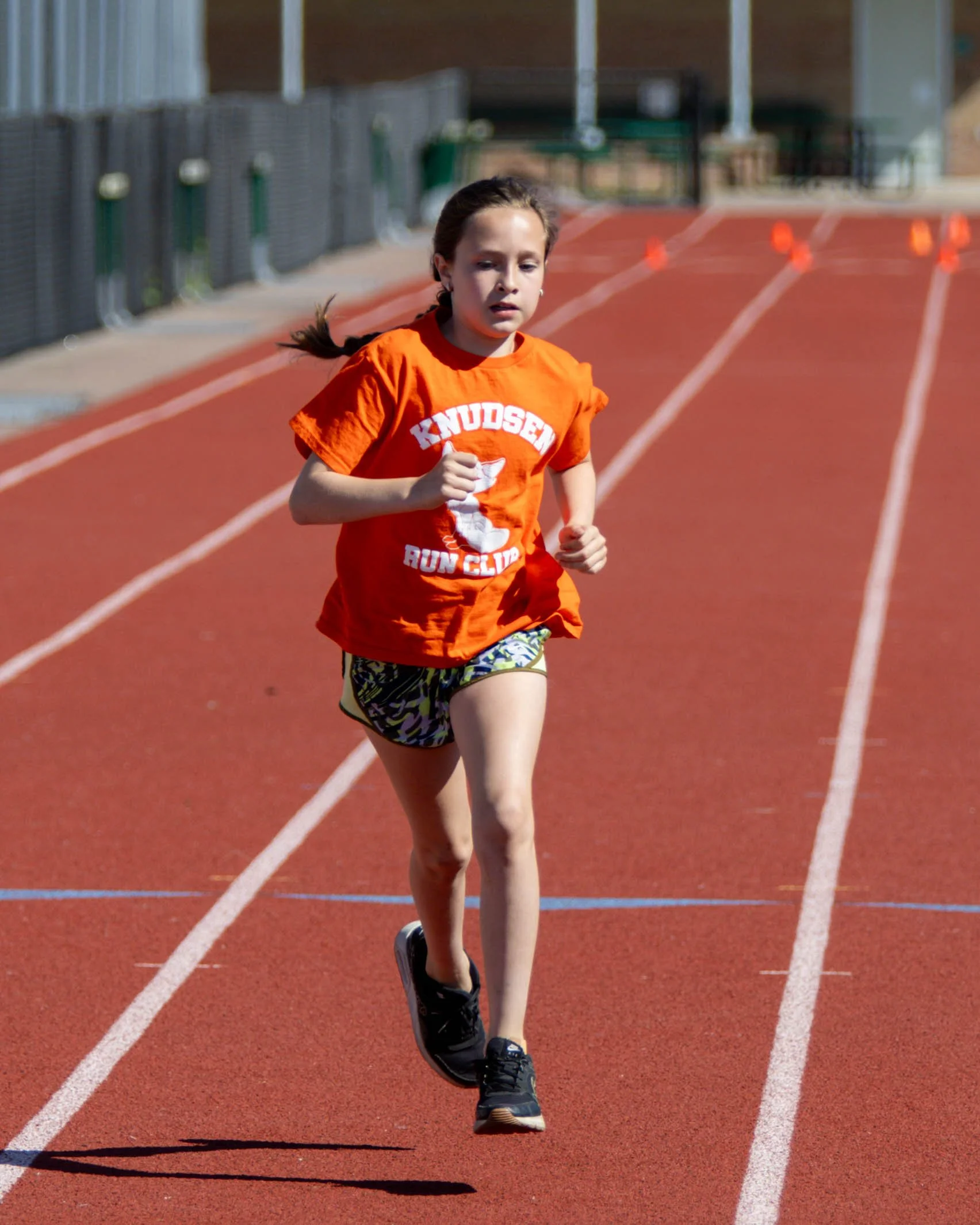 Knudsen runner finishes the race