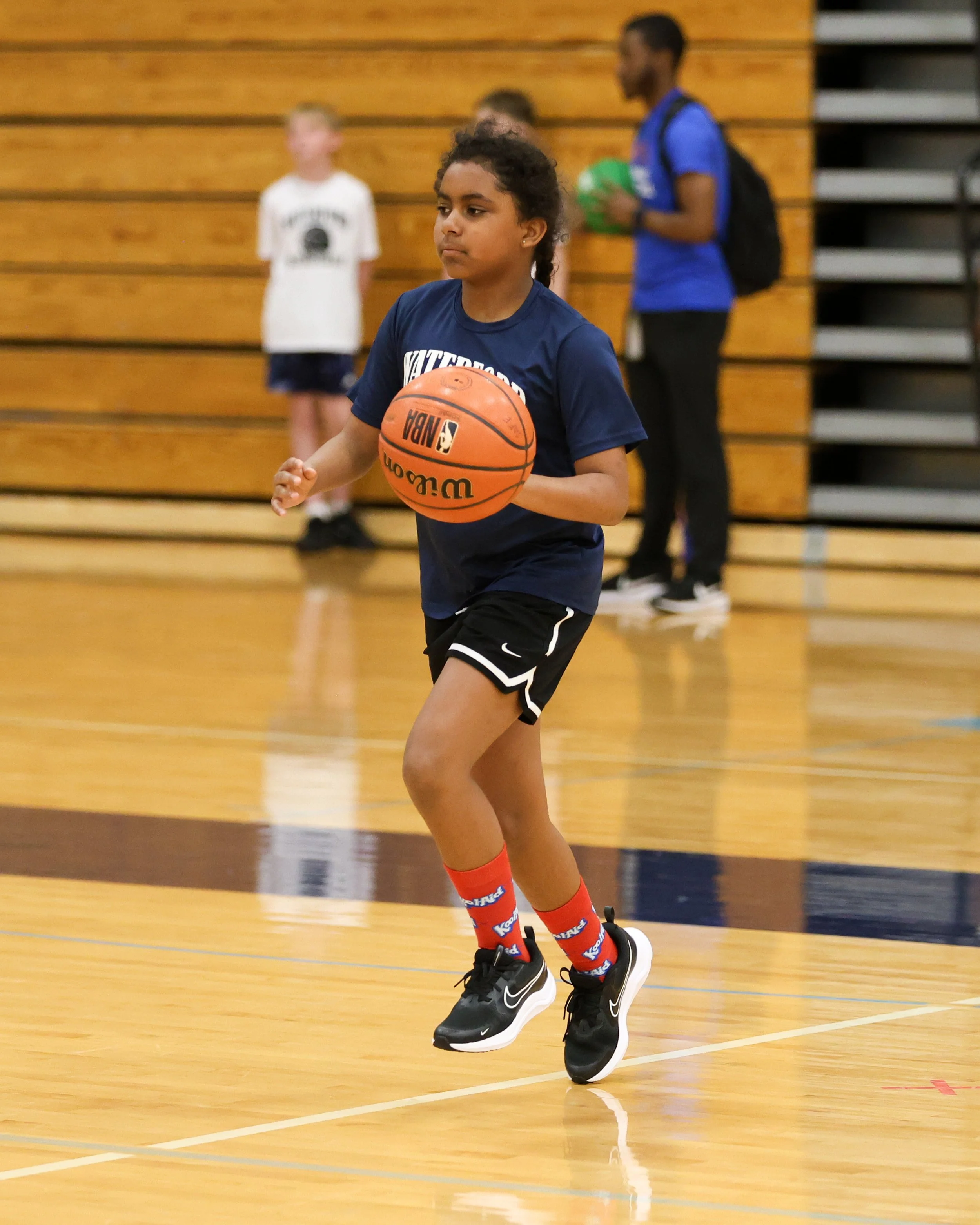 Donelson Hills girl dribbles the ball