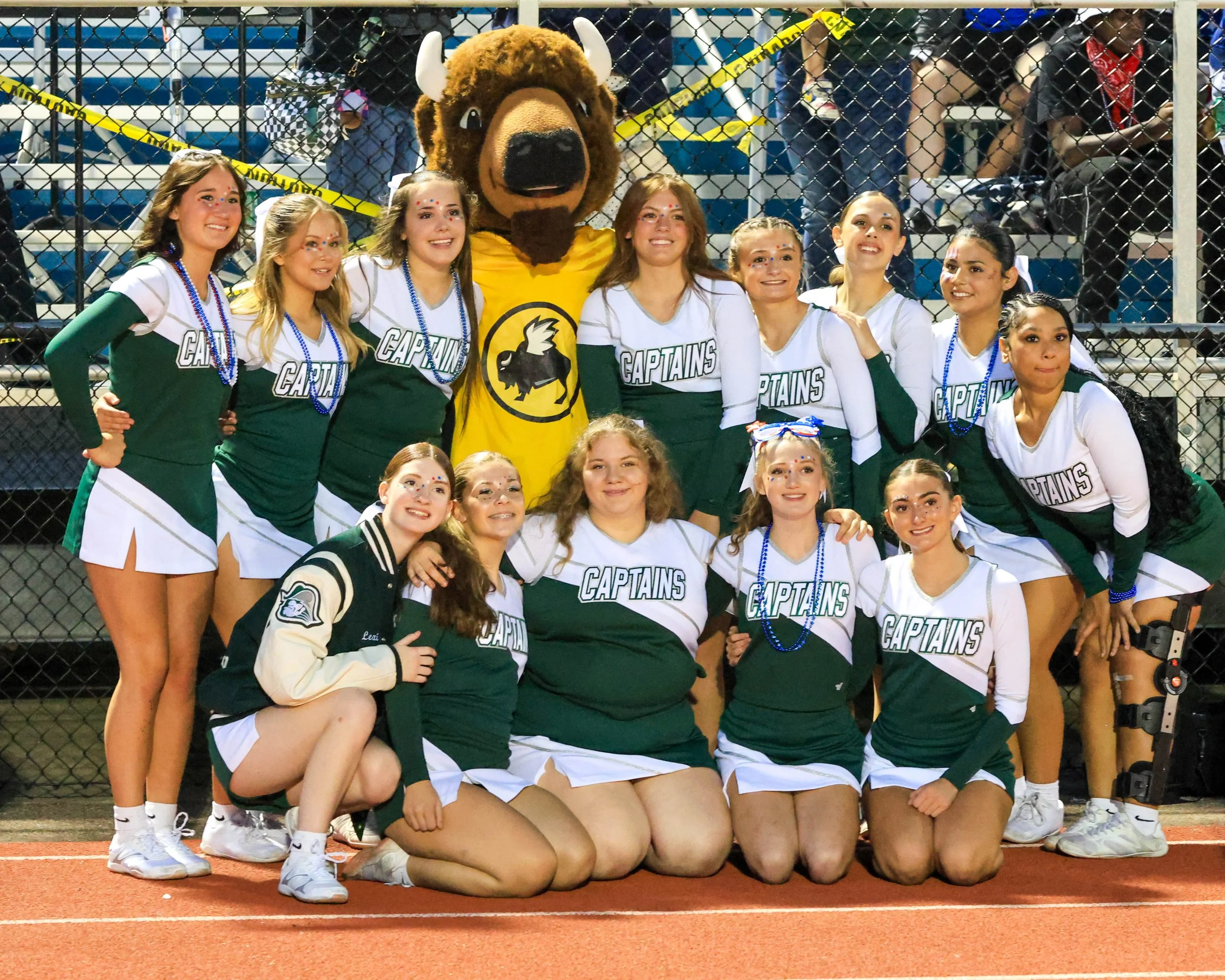 WK Cheerleaders with Buffalo Wild Wings Mascot