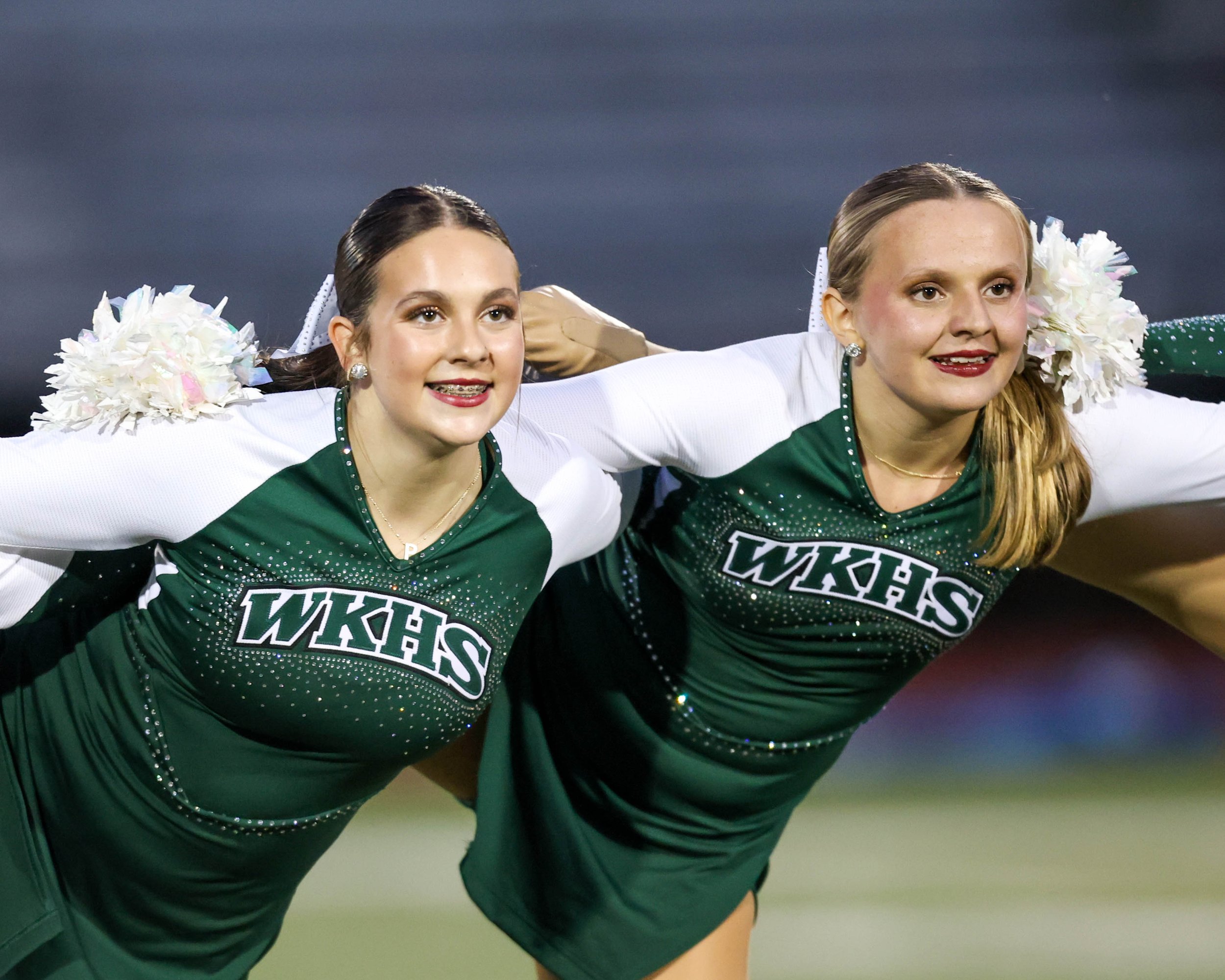 WK Cheerleaders at halftime
