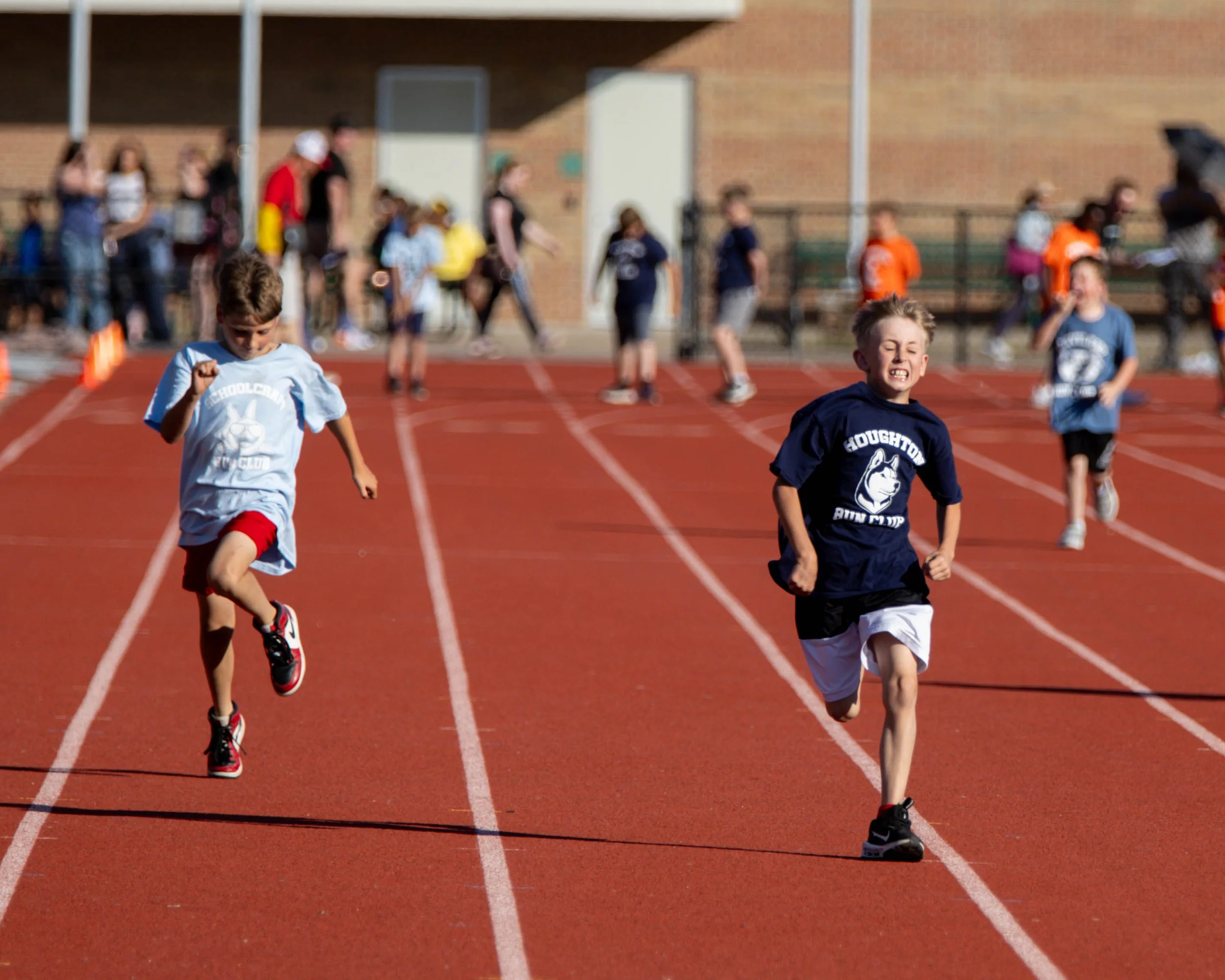 Houghton and Schoolcraft boys on the track