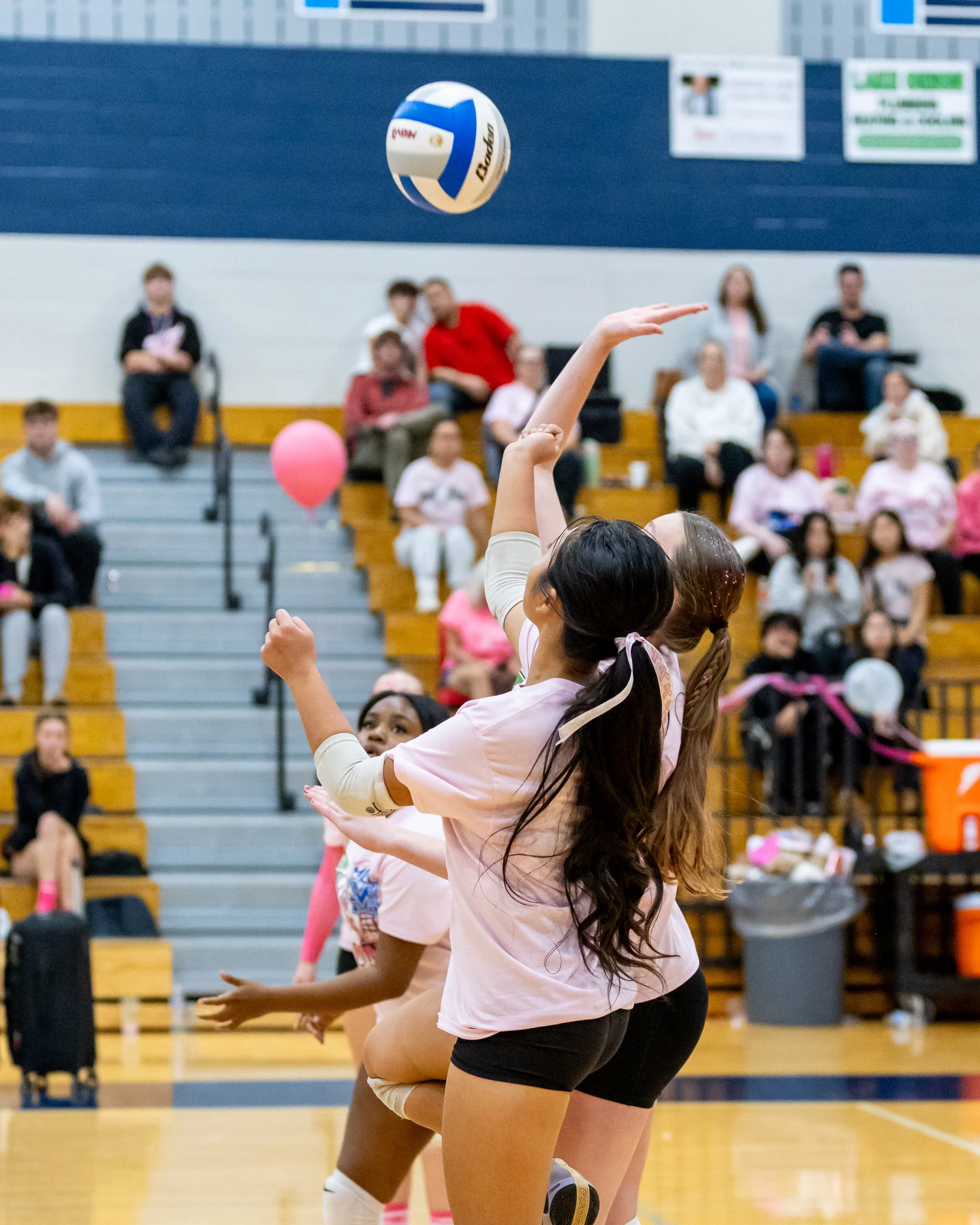 Mott player hits the ball