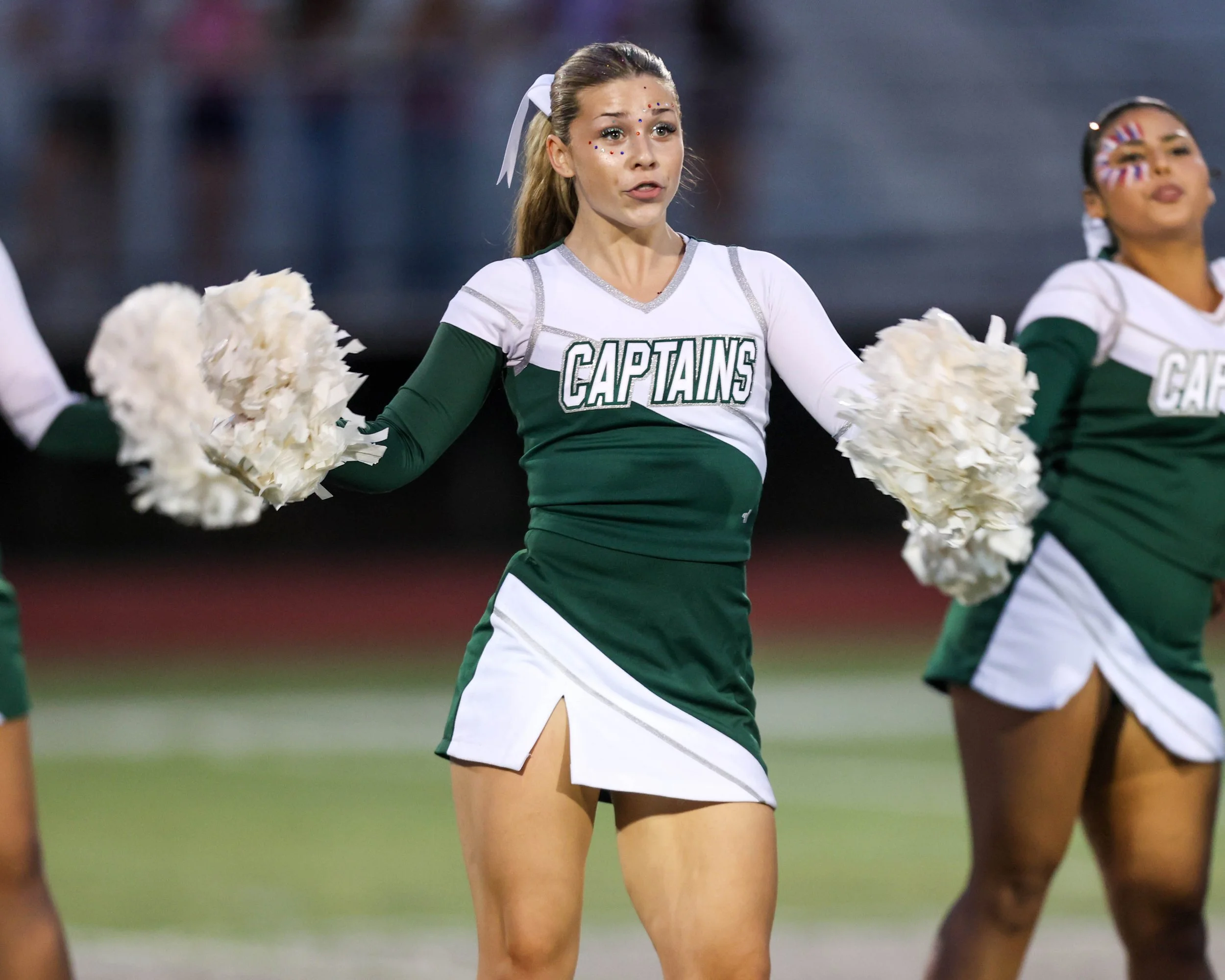 WK Cheerleader at halftime 