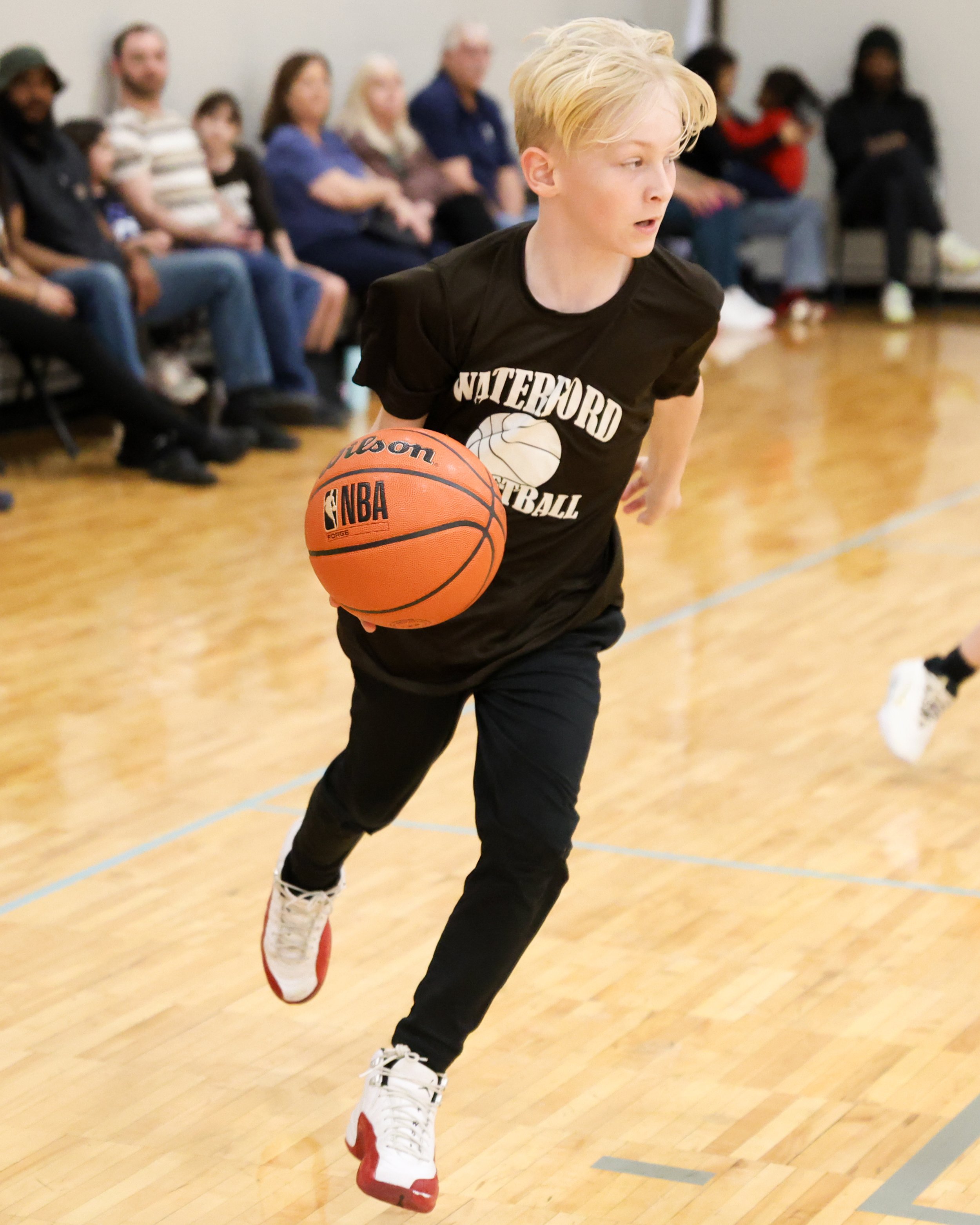 Haviland boy dribbles the ball