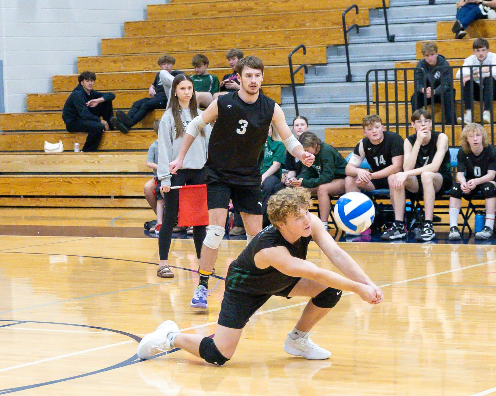 Kettering #5 hits the ball