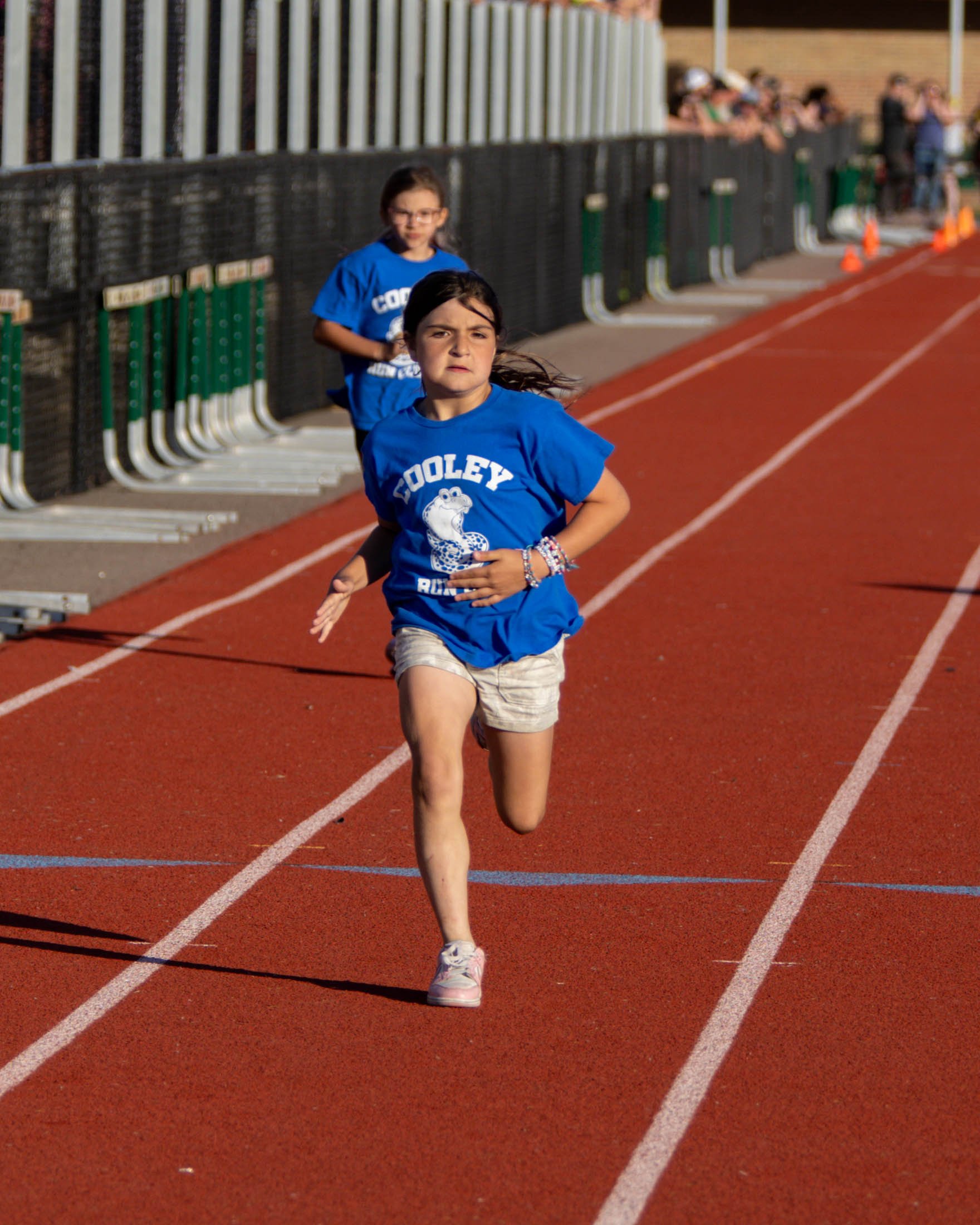 Cooley runner at the finish line