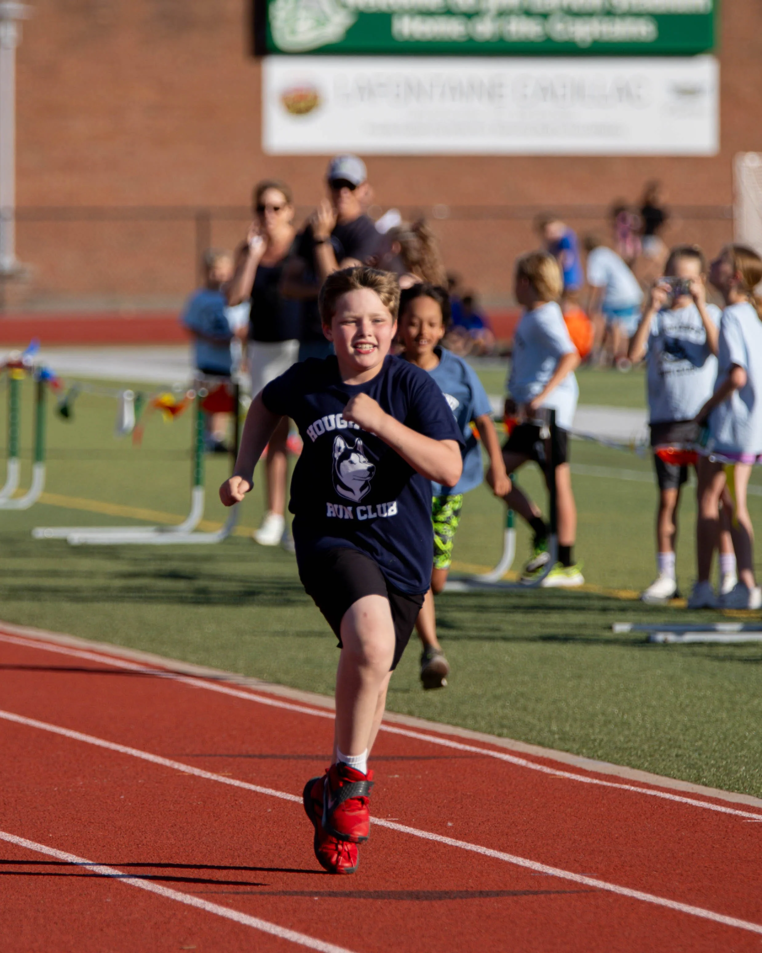 Houghton boy on the track