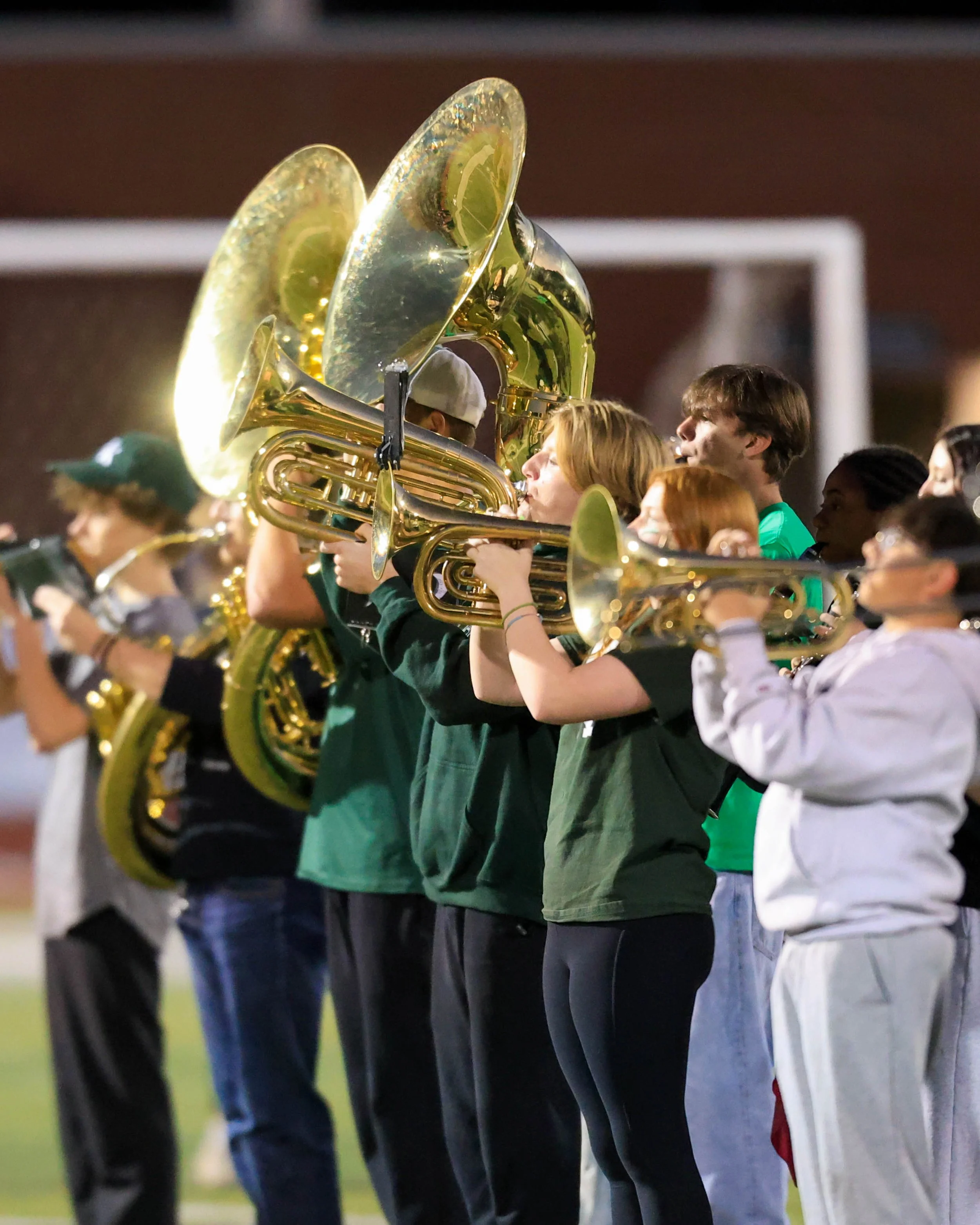 Kettering Band playing National Anthem