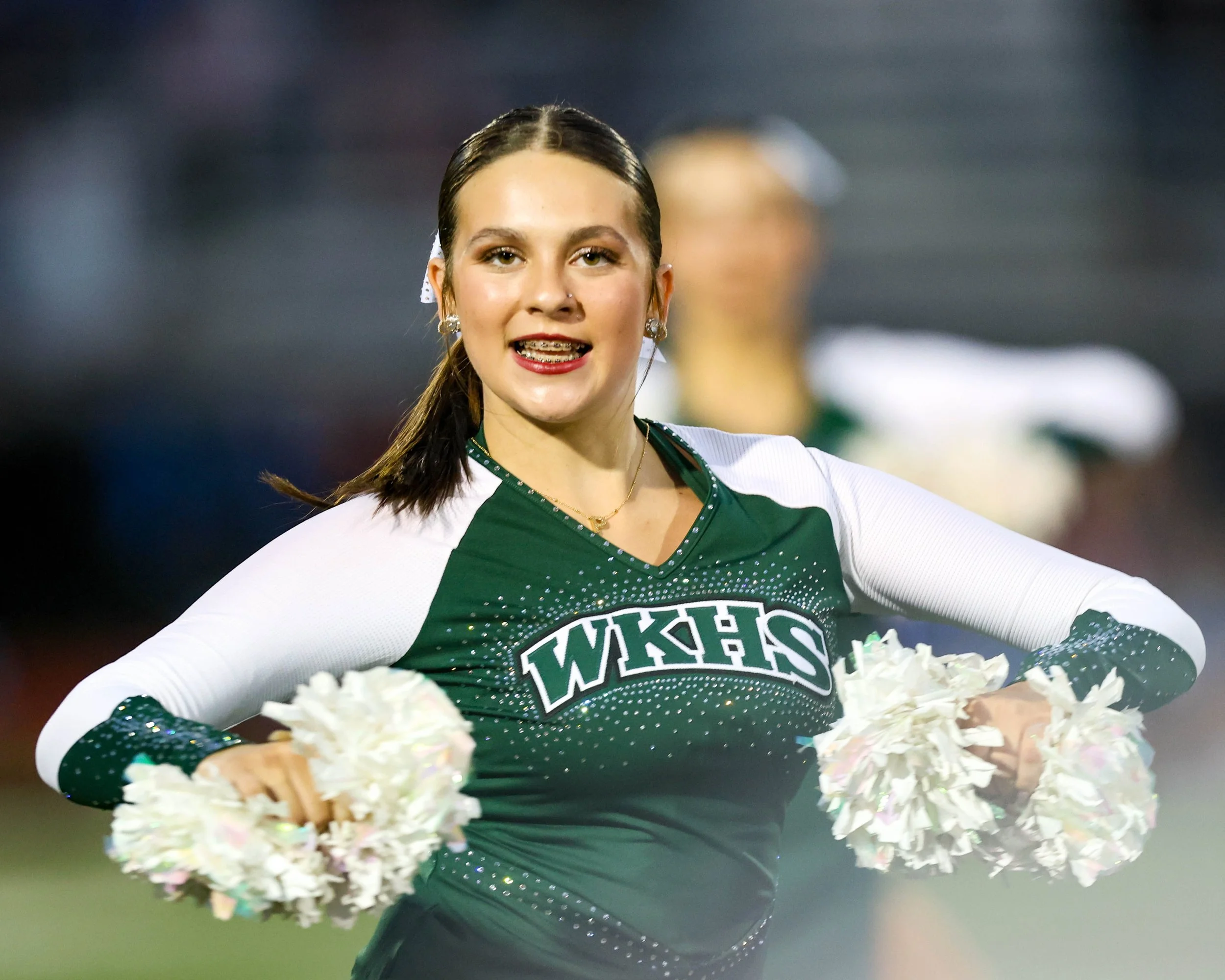 WK Cheerleader at halftime