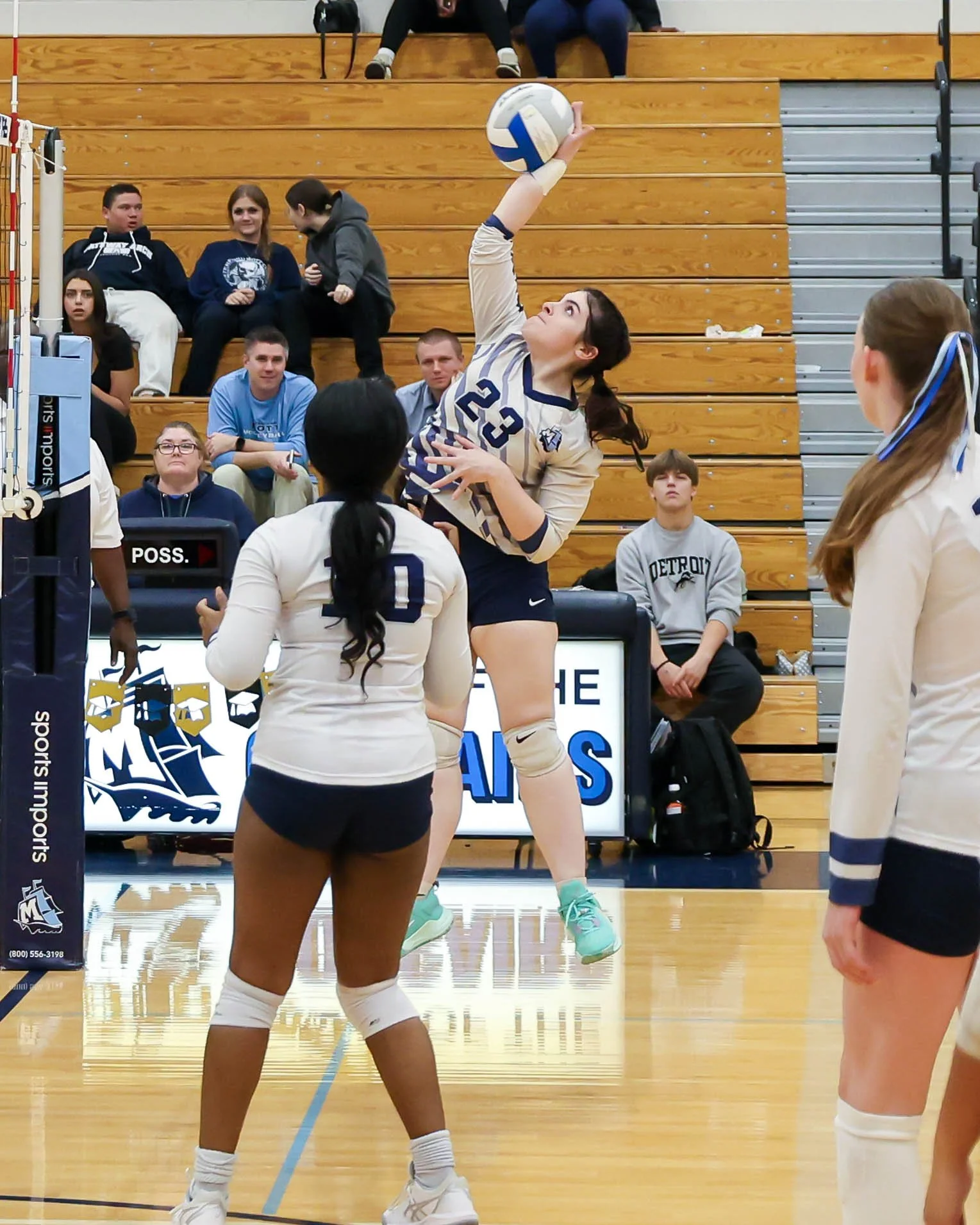 Mott #23 hits the ball