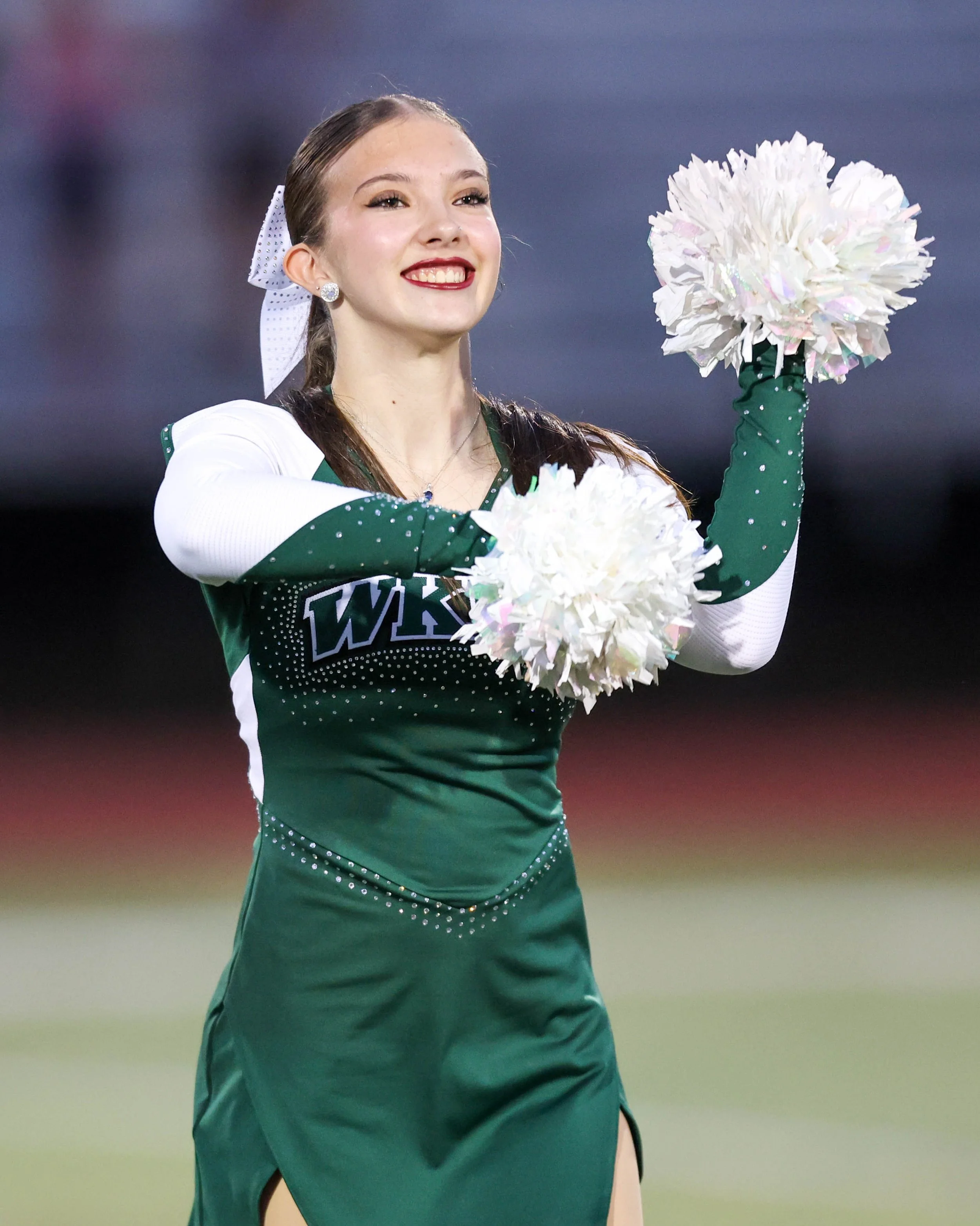 WK Cheerleader at halftime